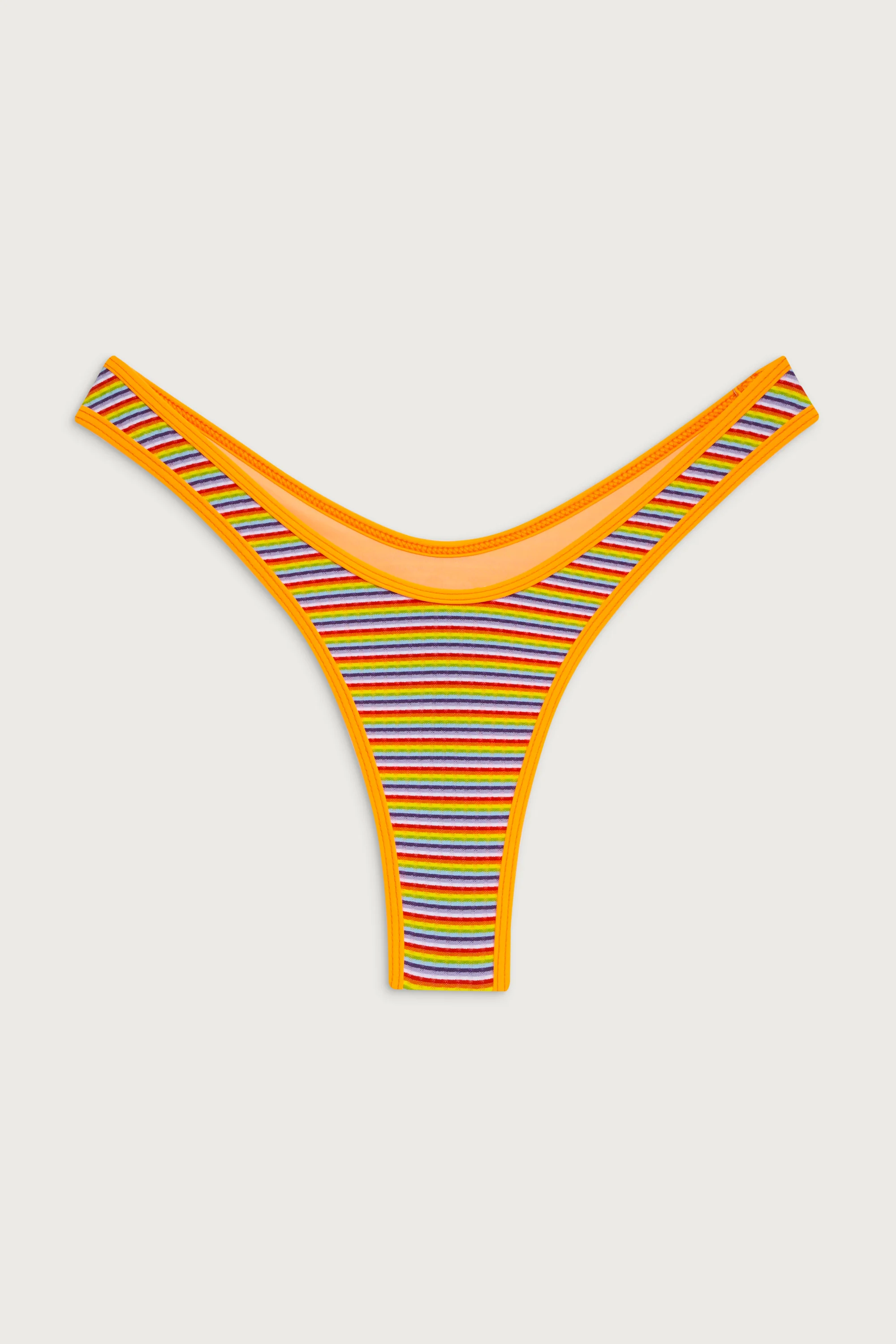 Full Moon Striped Micro Bikini Bottom - Hawaiian Sky - Image 3