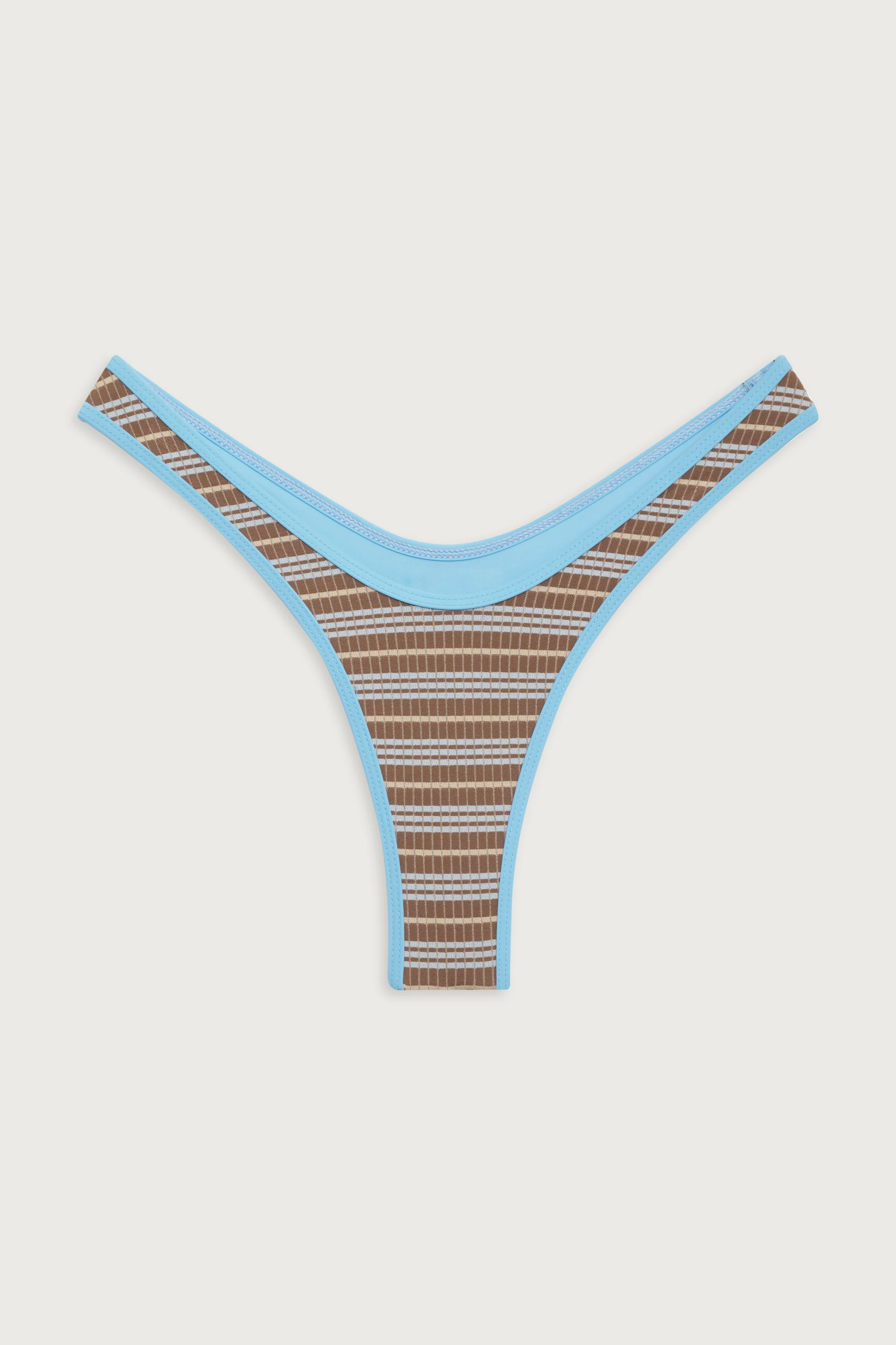 Full Moon Striped Micro Bikini Bottom - Ocean Stone - Image 3