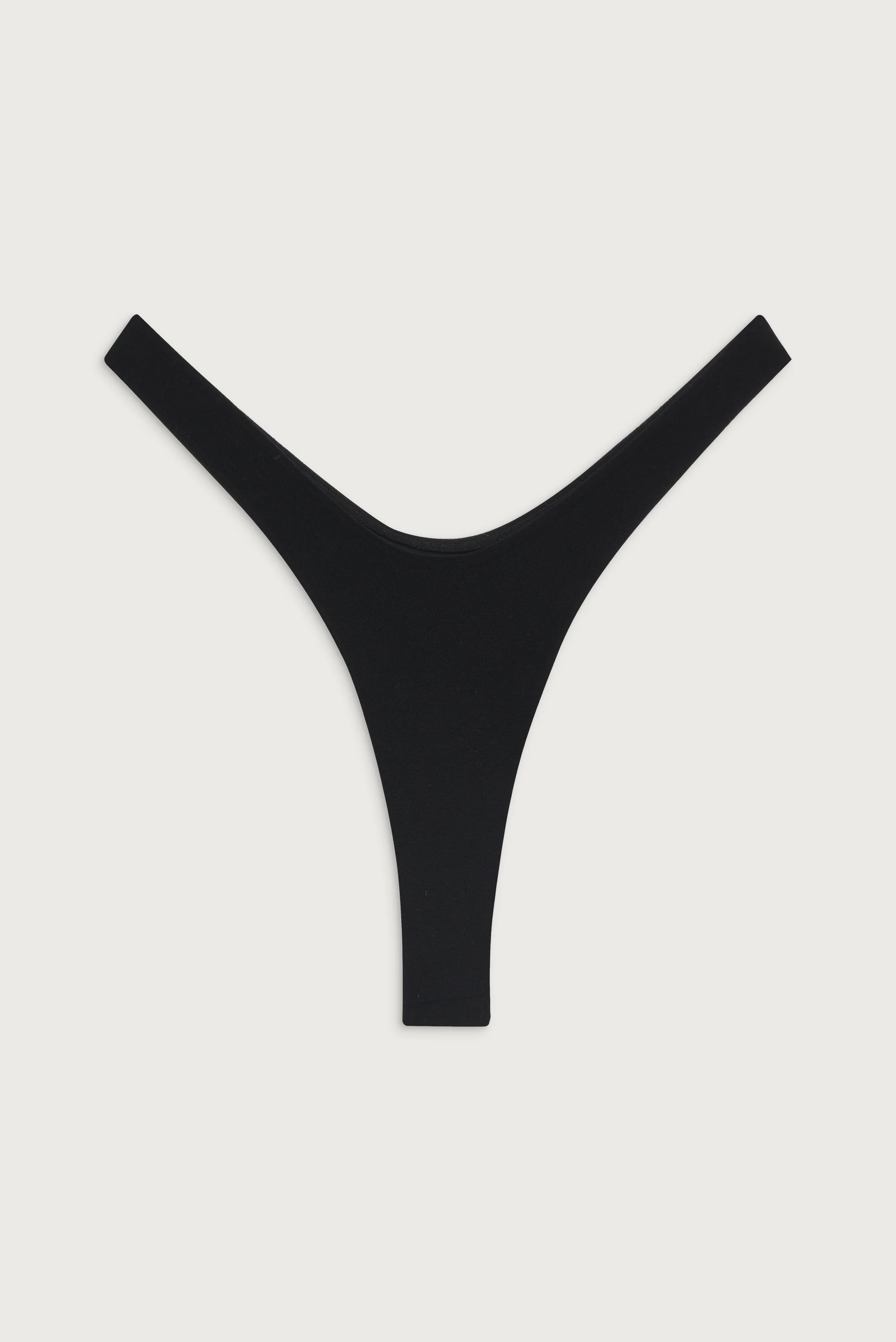 Full Moon Terry Micro Bikini Bottom - Black - Image 3