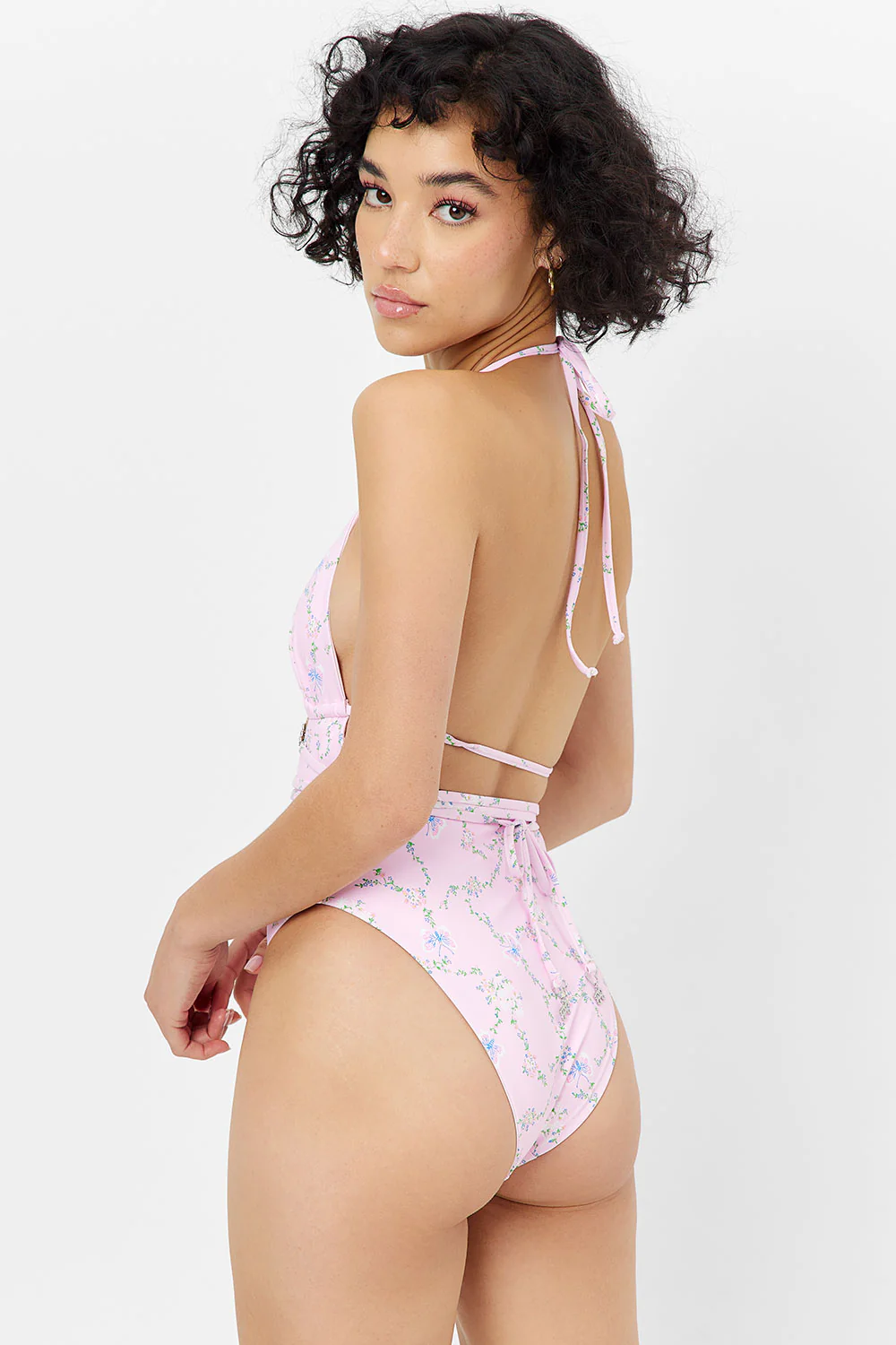 Gemma Floral Wrap One Piece Swimsuit - Fairytale - Image 5