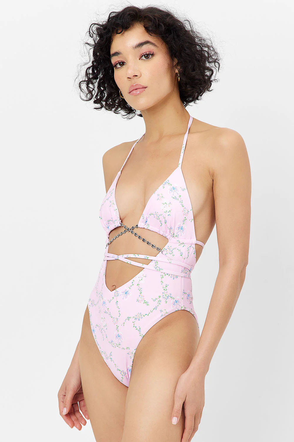 Gemma Floral Wrap One Piece Swimsuit - Fairytale - Image 6