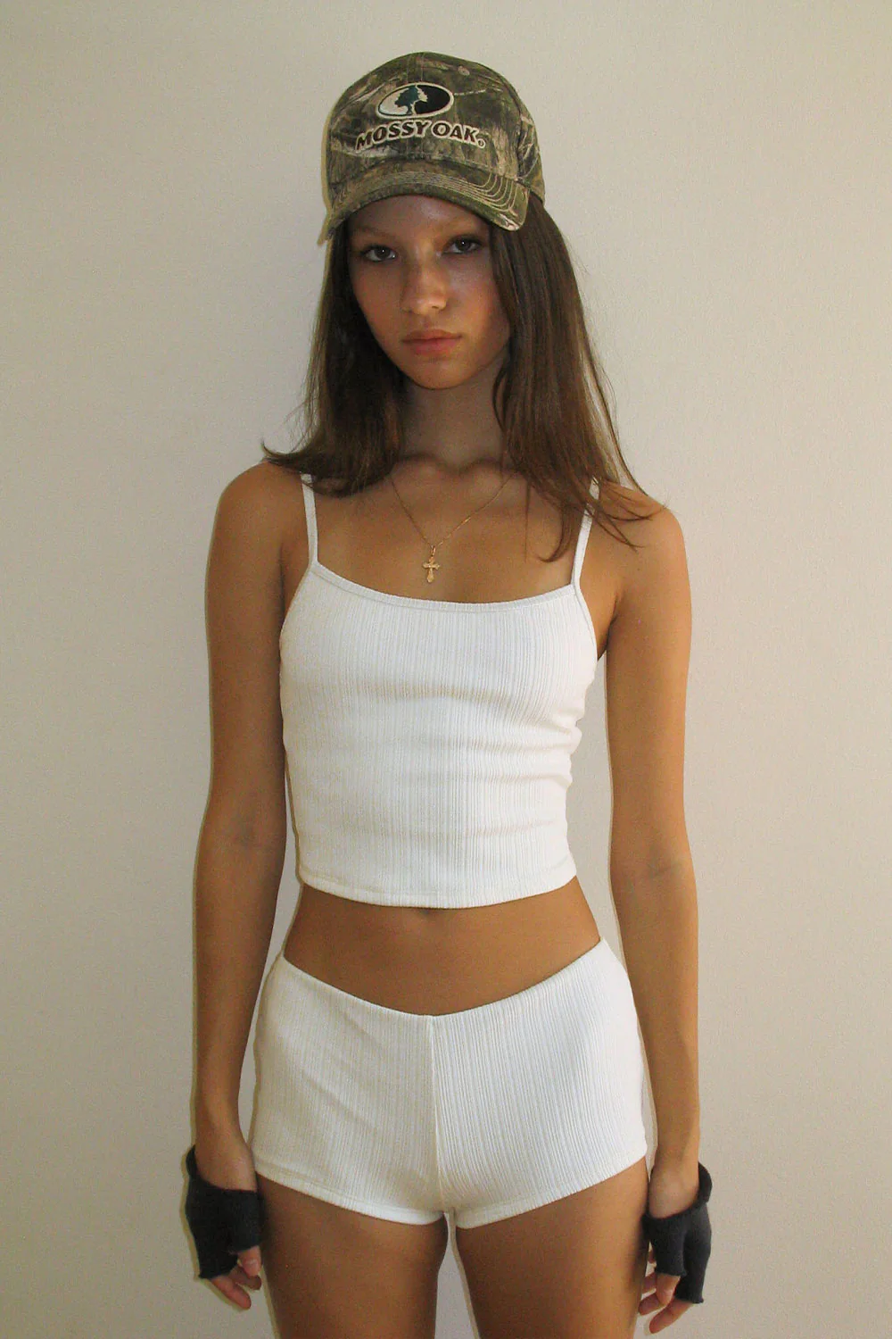 Genevieve Plissé Full Coverage Bikini Bottom - Optic White - Image 4