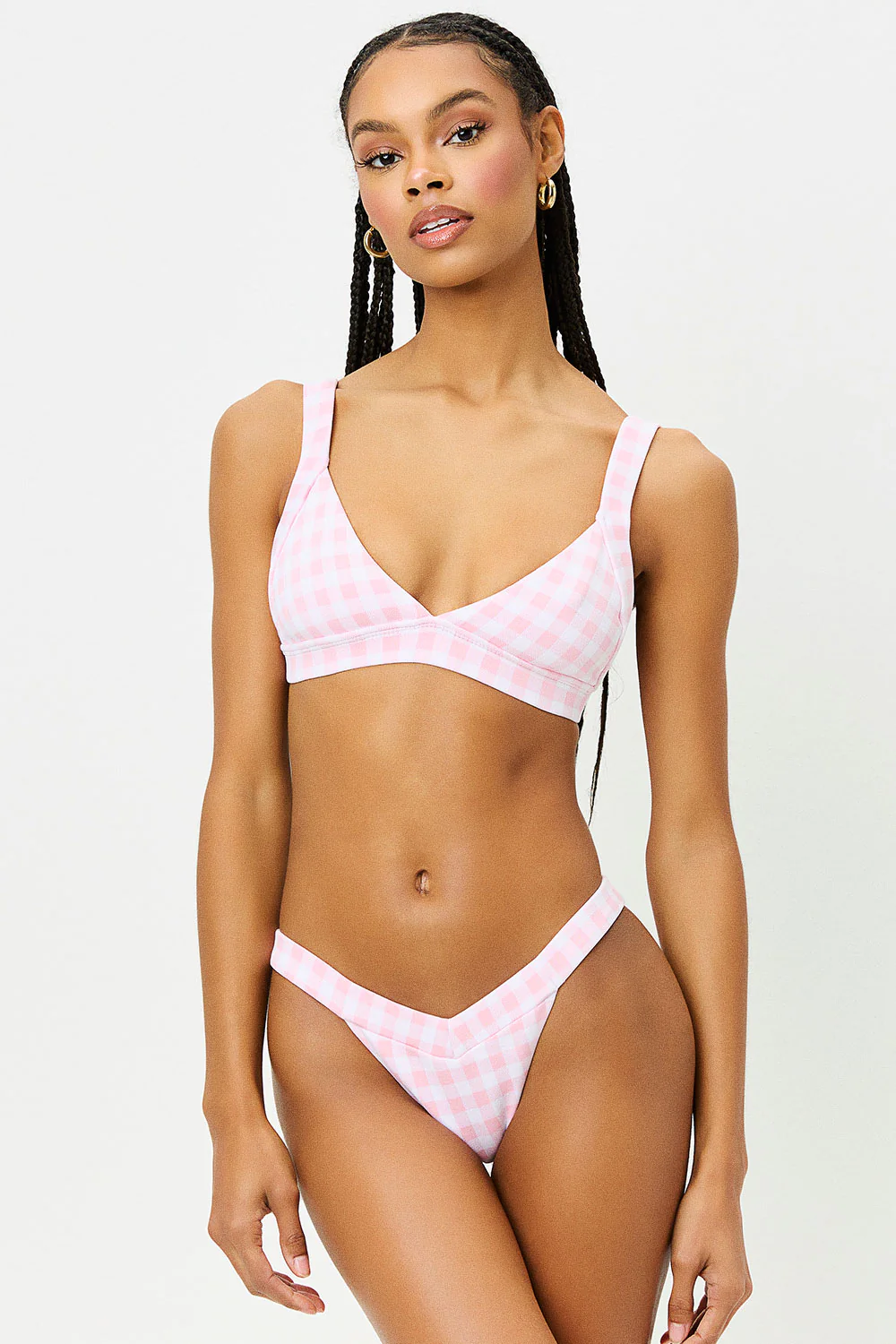 Grace Cheeky Bikini Bottom - Pink Picnic - Image 3