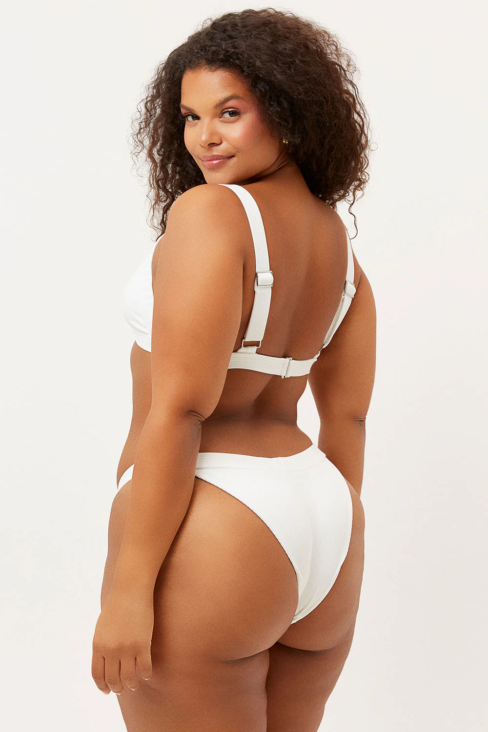 Grace Cheeky Bikini Bottom - White - Image 2