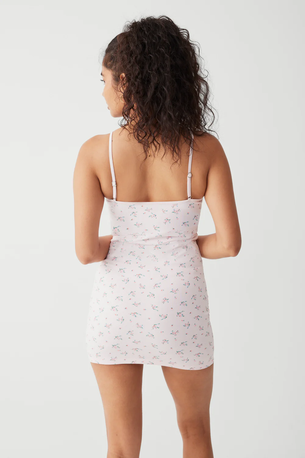 Gwen Floral Mini Dress - Baby Bouquet Pink - Image 4