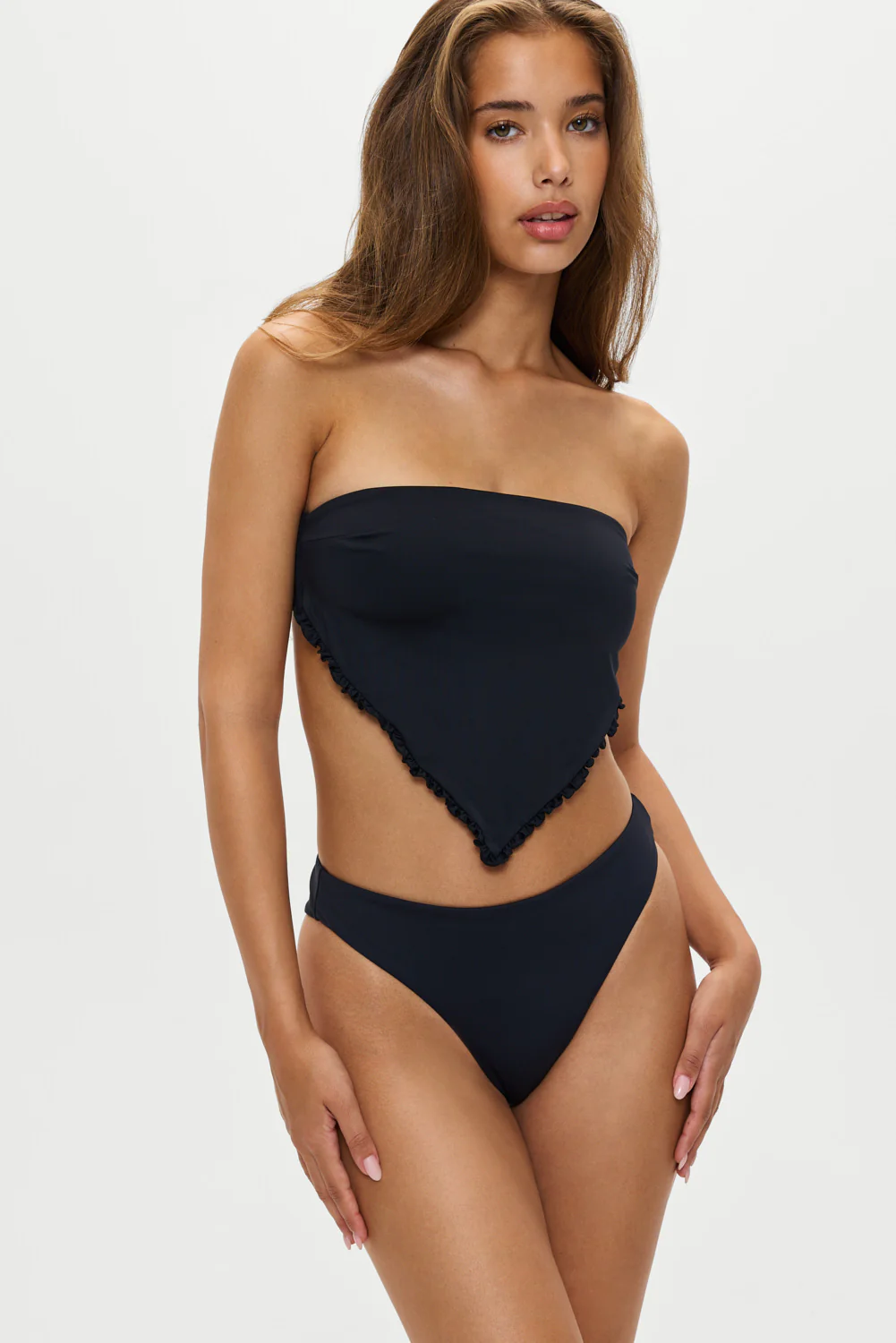 Harley Bandeau Bikini Top - Black - Image 5