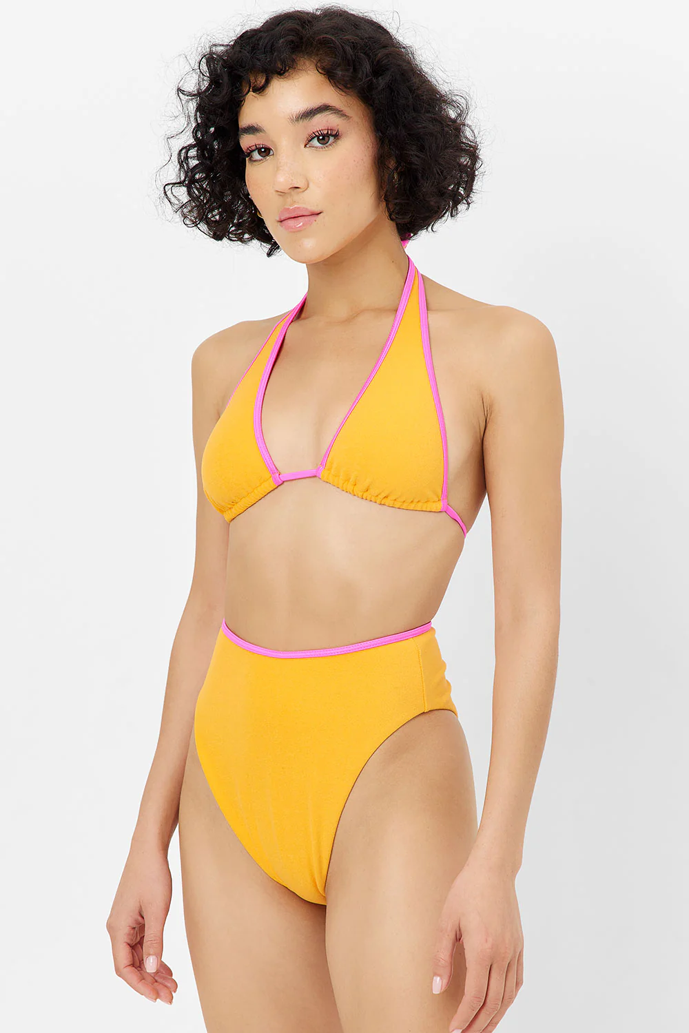Harlow Terry Halter Bikini Top - Sundown - Image 2