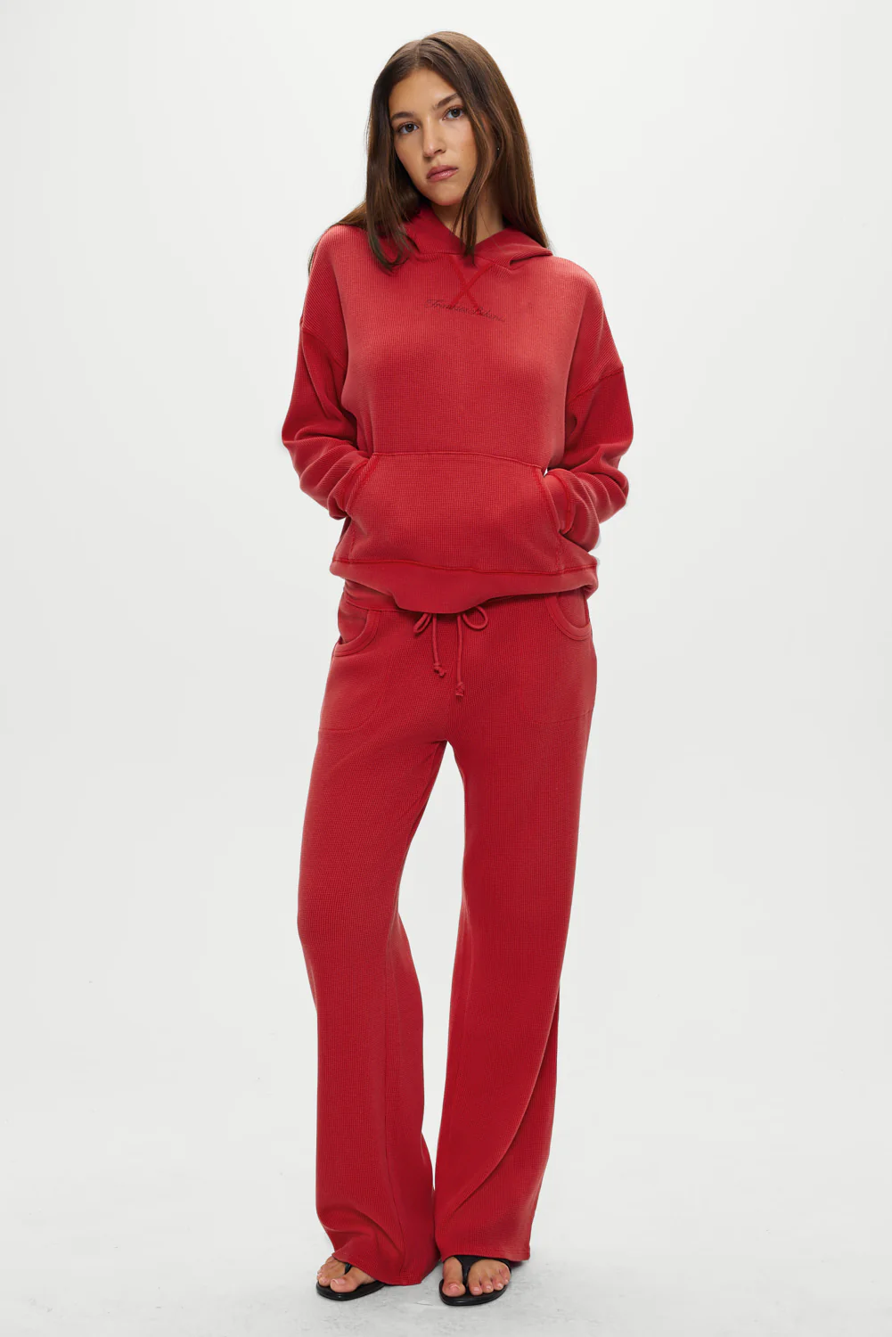 Haven Thermal Hoodie - Strawberry Red - Image 2