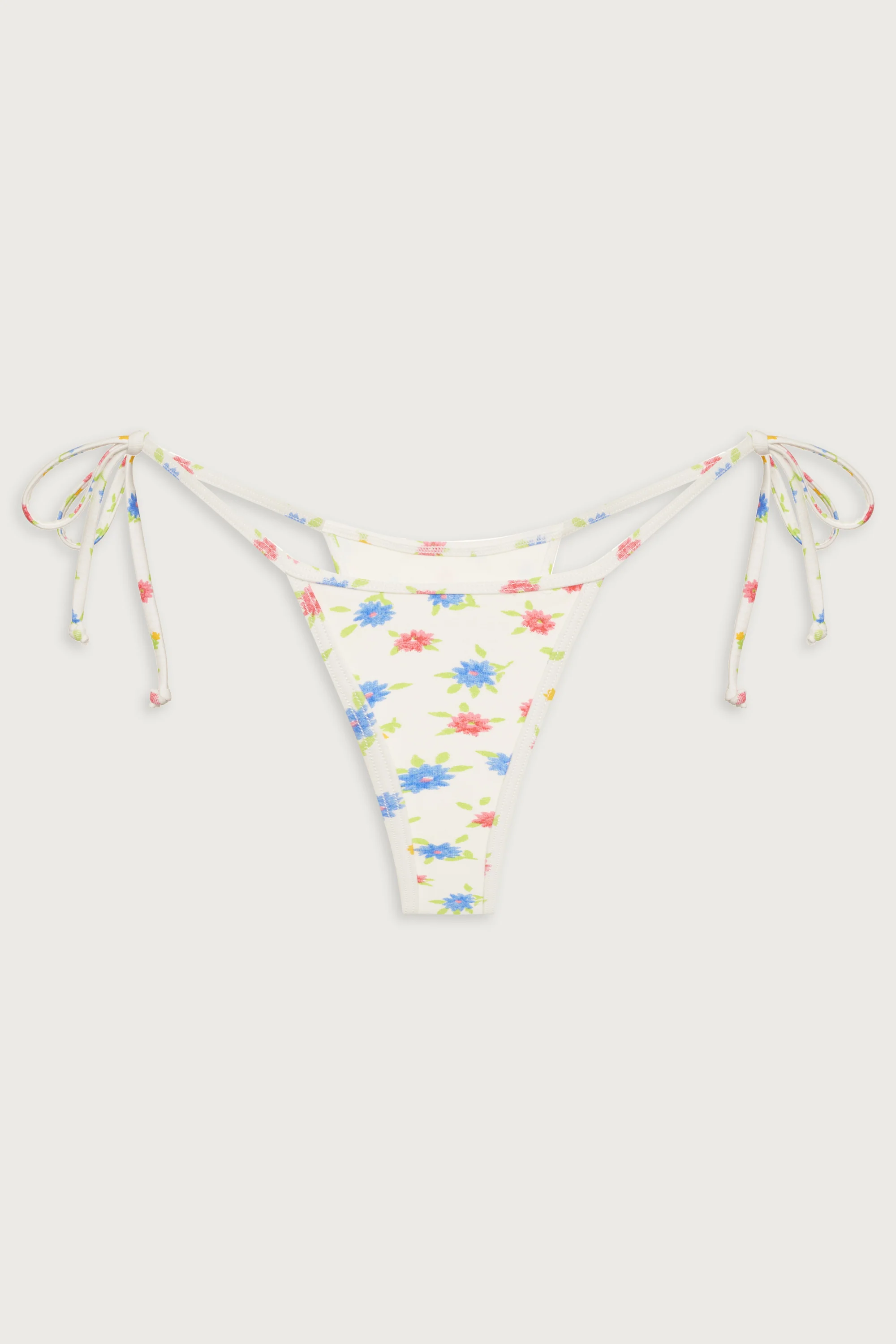 Hazel Floral Skimpy Bikini Bottom - Water Blossom - Image 3