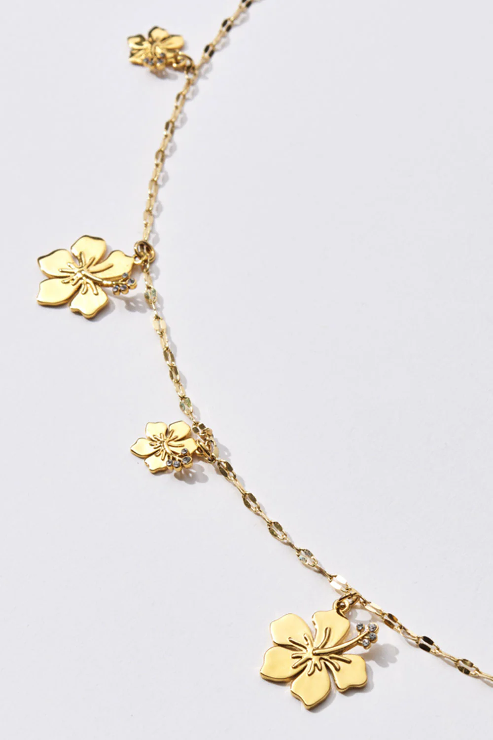 Hibiscus Belly Chain - Gold - Image 2