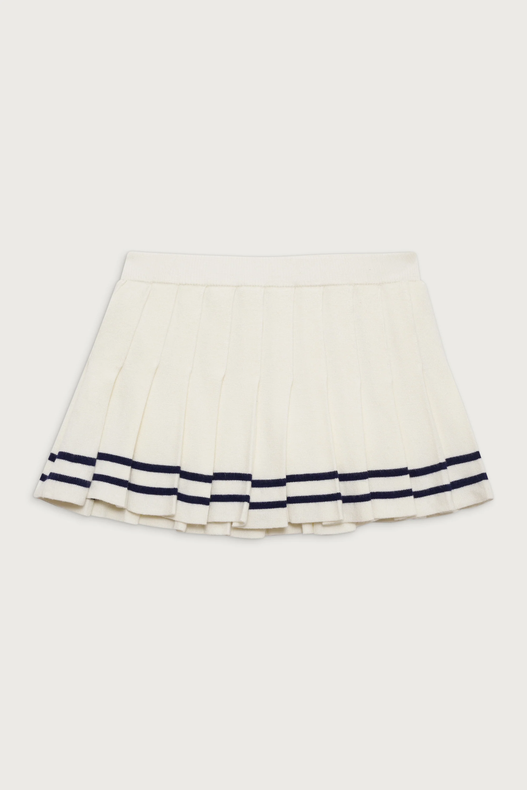 Honeymoon Knit Pleated Skort - Sugar - Image 3