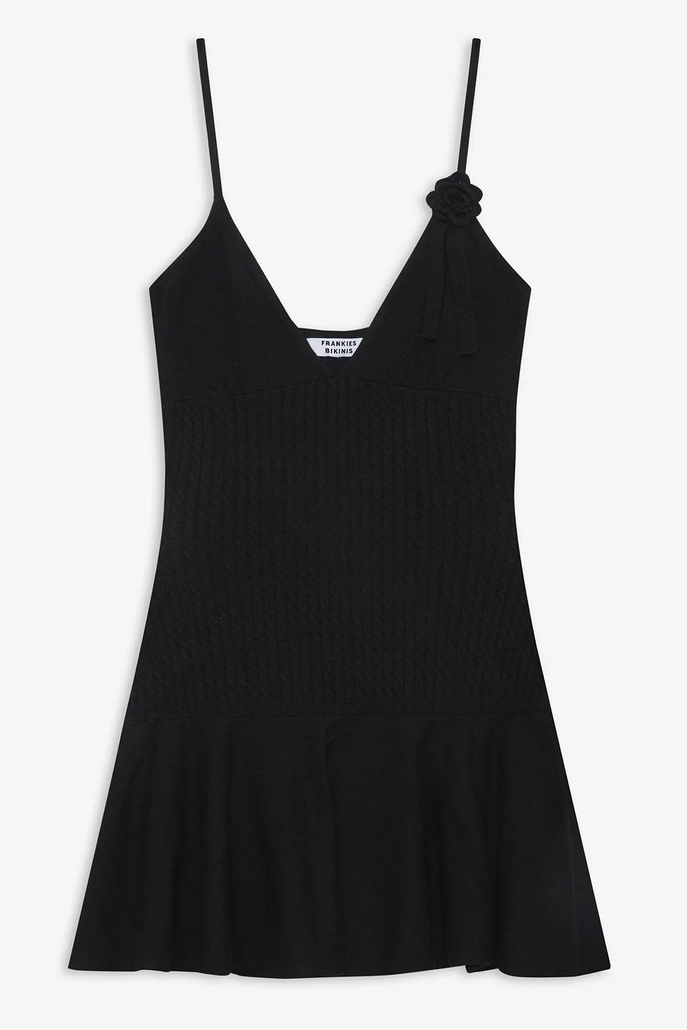 Houston Cable Cloud Knit Dress - Black - Image 3