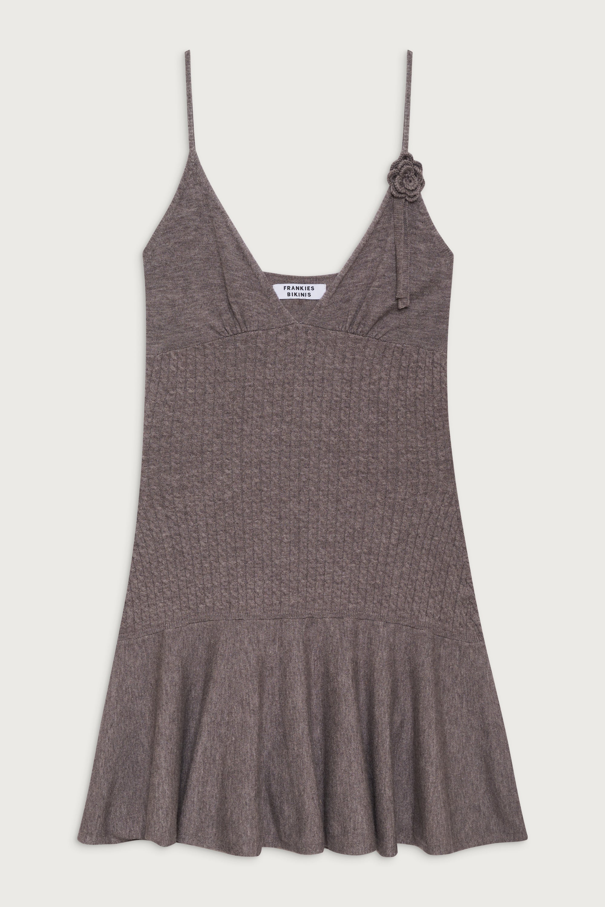 Houston Cable Cloud Knit Dress - Dark Pearl - Image 3