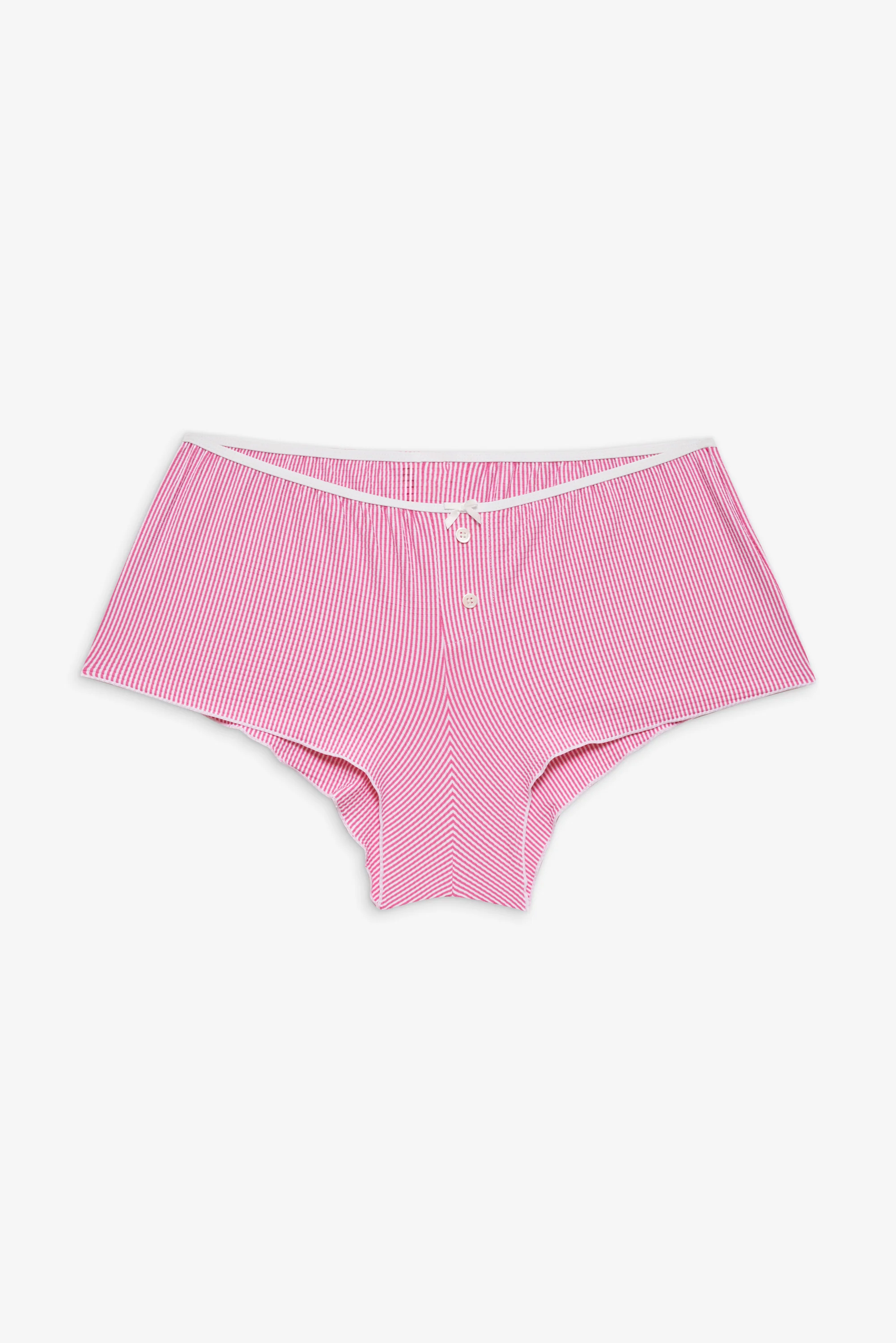 Indio Striped Booty Shorts - Pink Stripe - Image 3
