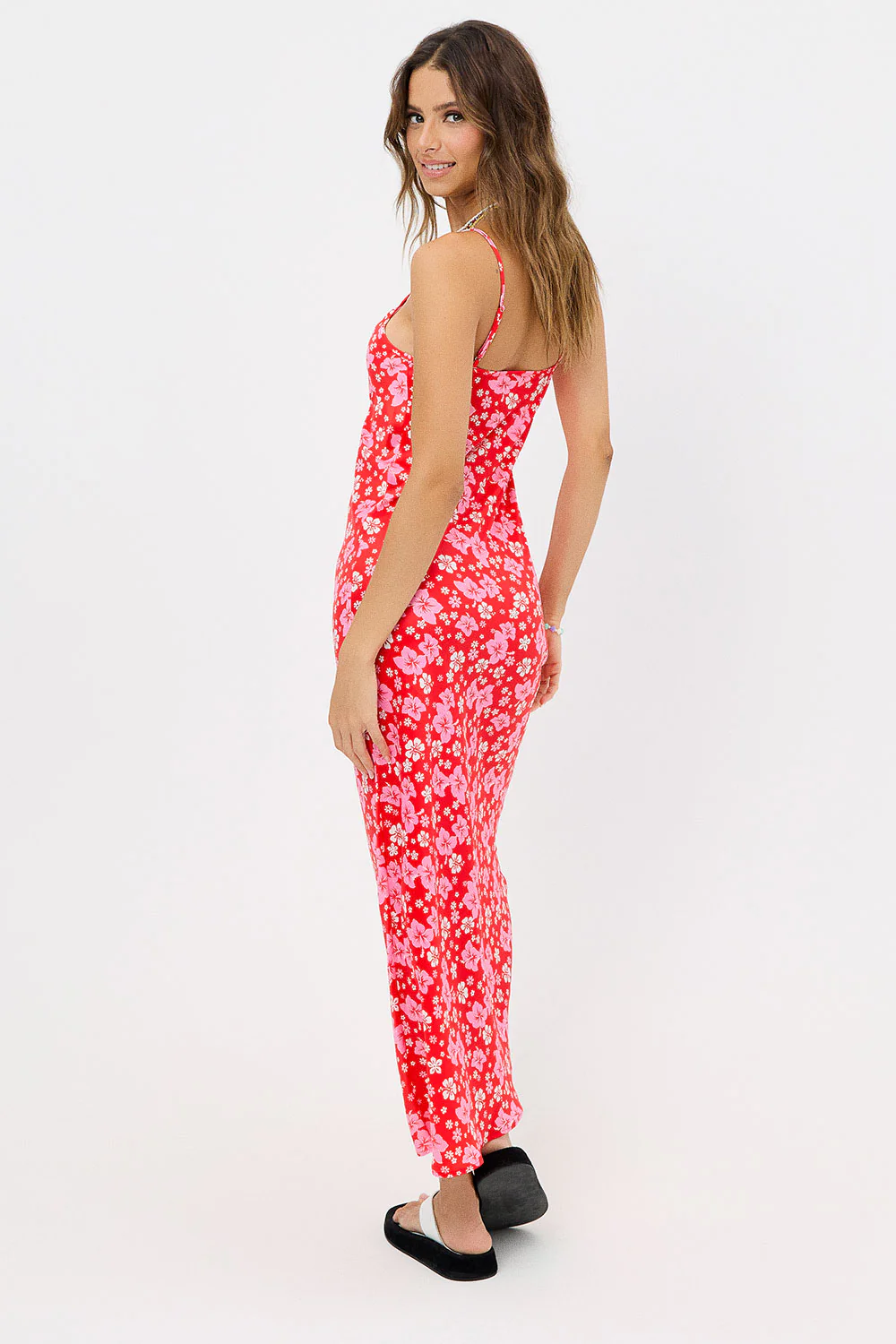 Isabel Satin Floral Dress - Coconut Girl - Image 2