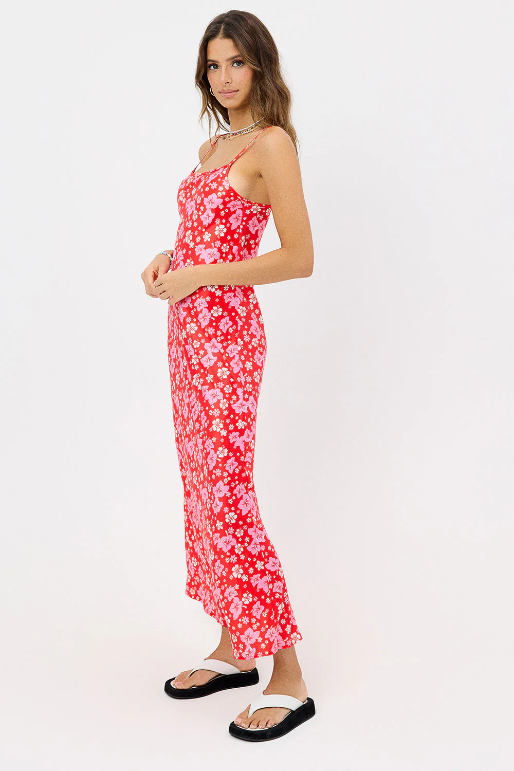 Isabel Satin Floral Dress - Coconut Girl - Image 4