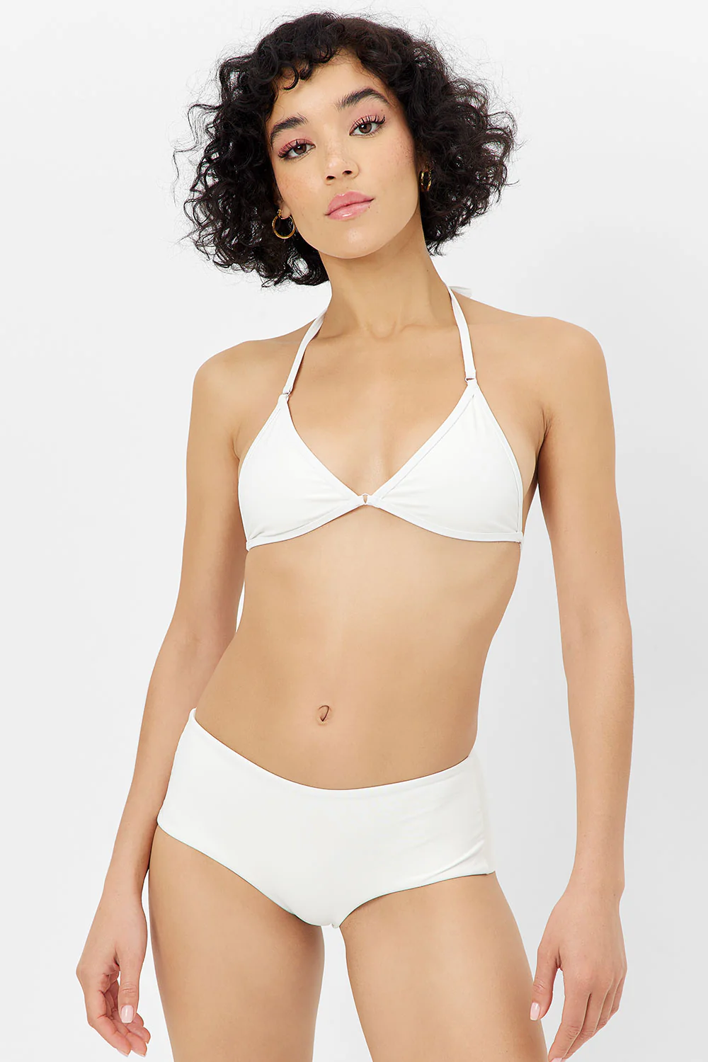 Ivy Triangle Bikini Top - White - Image 2