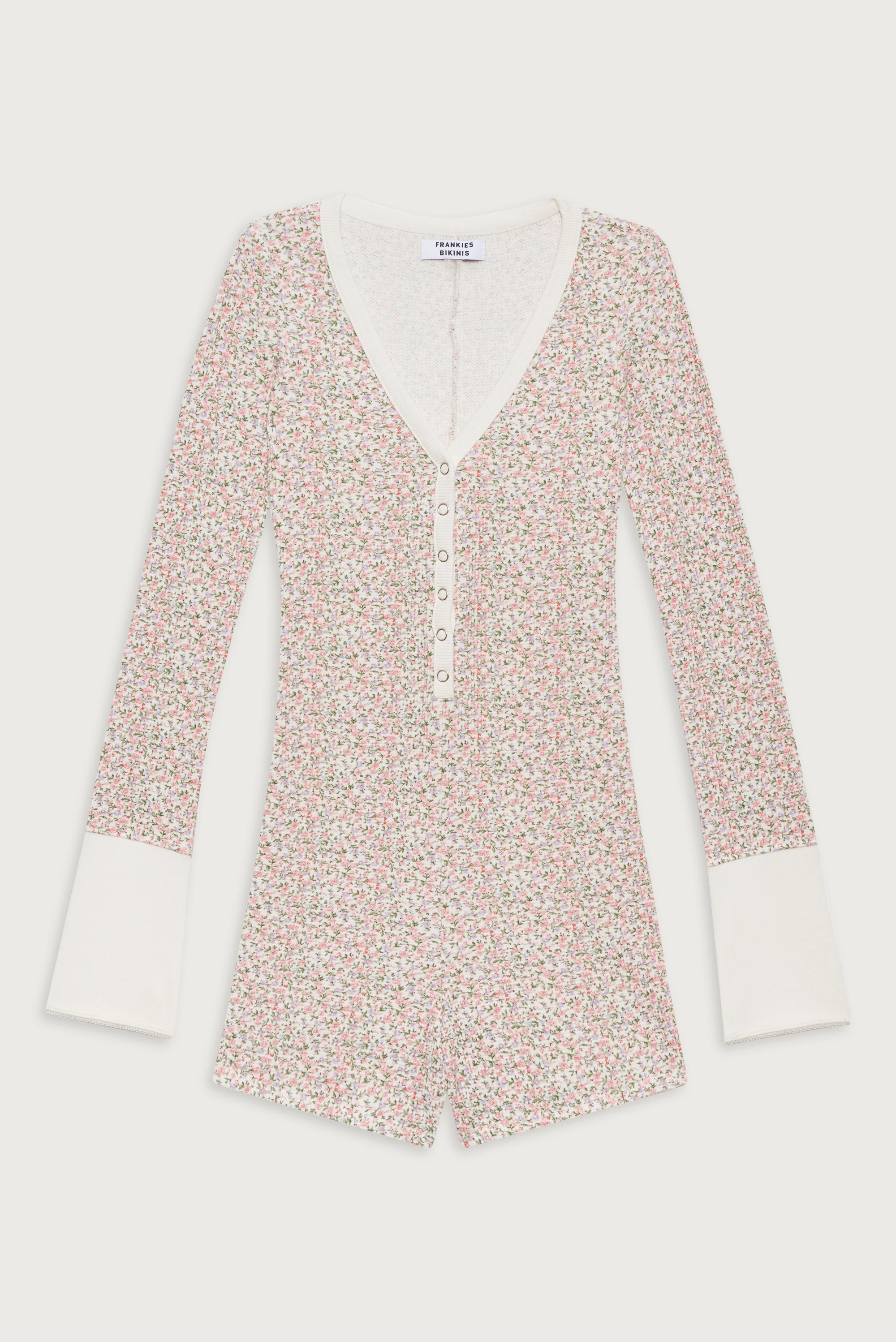 James Waffle Long Sleeve Romper - Baby Blanket - Image 3