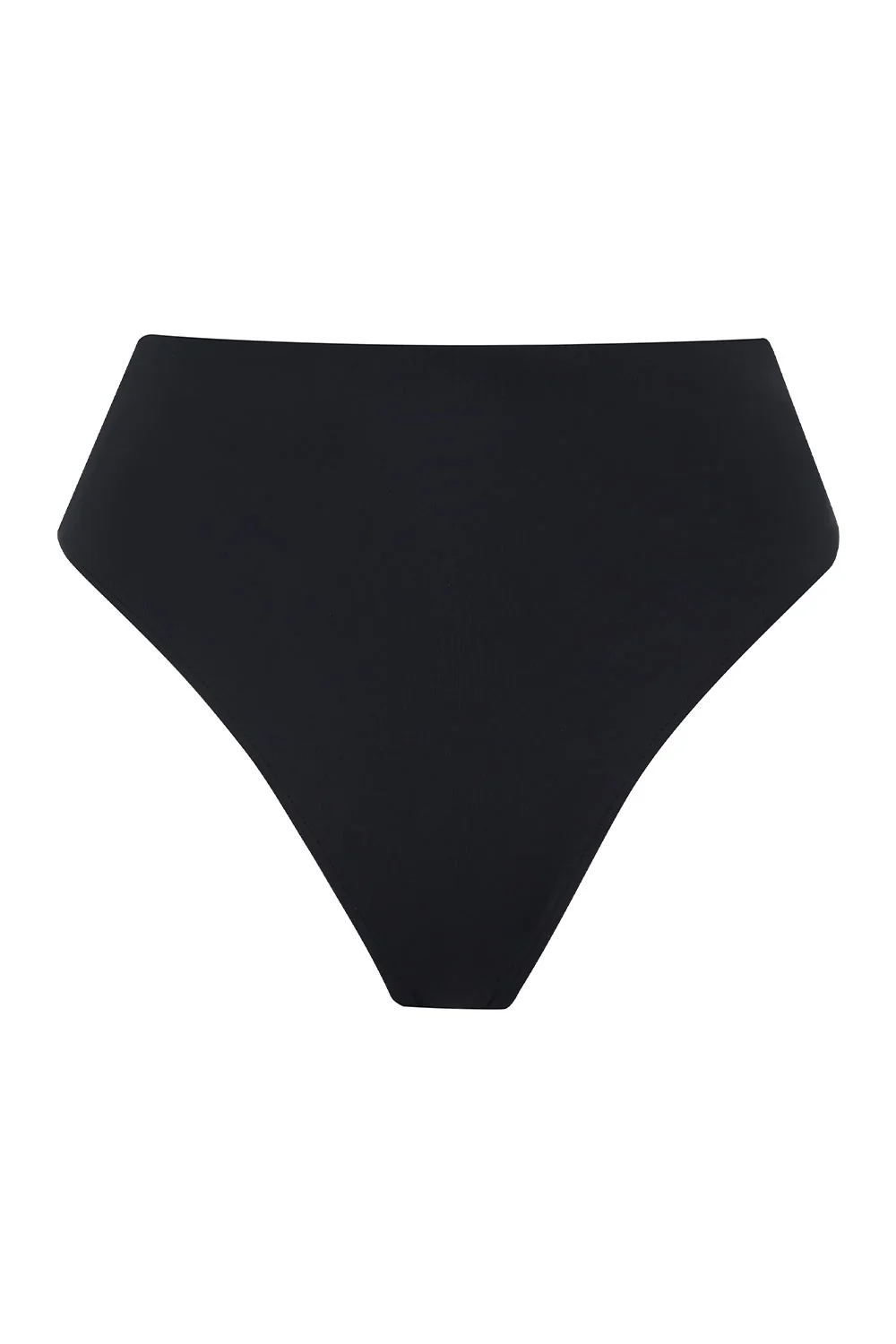 Jenna High Waist Bikini Bottom - Black - Image 5