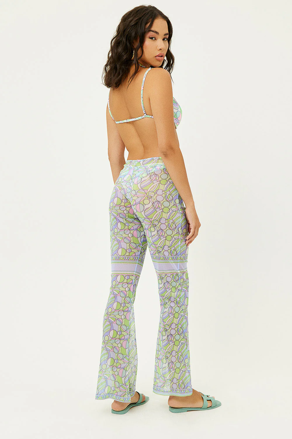 Joey Low Rise Mesh Pants - Vortex - Image 2