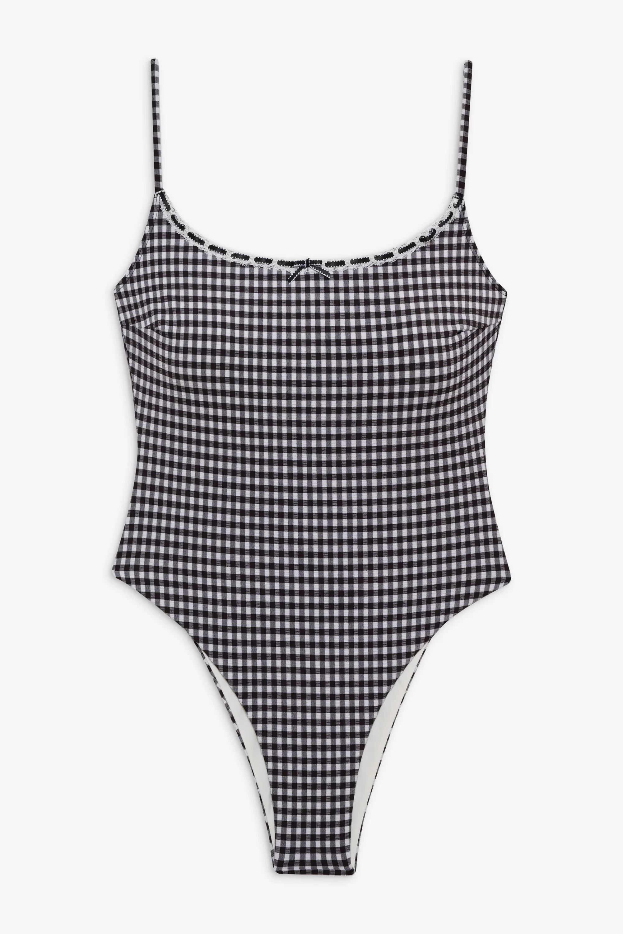 Juliet Cheeky One Piece Swimsuit - Blackberry Gingham - Image 3