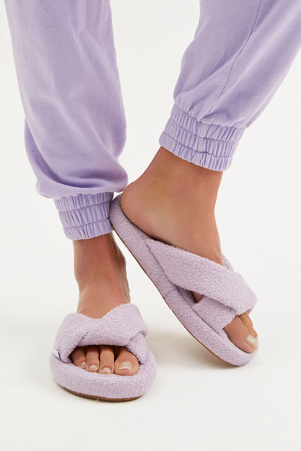 Juna Terry Slide Sandal - Lilac - Image 2