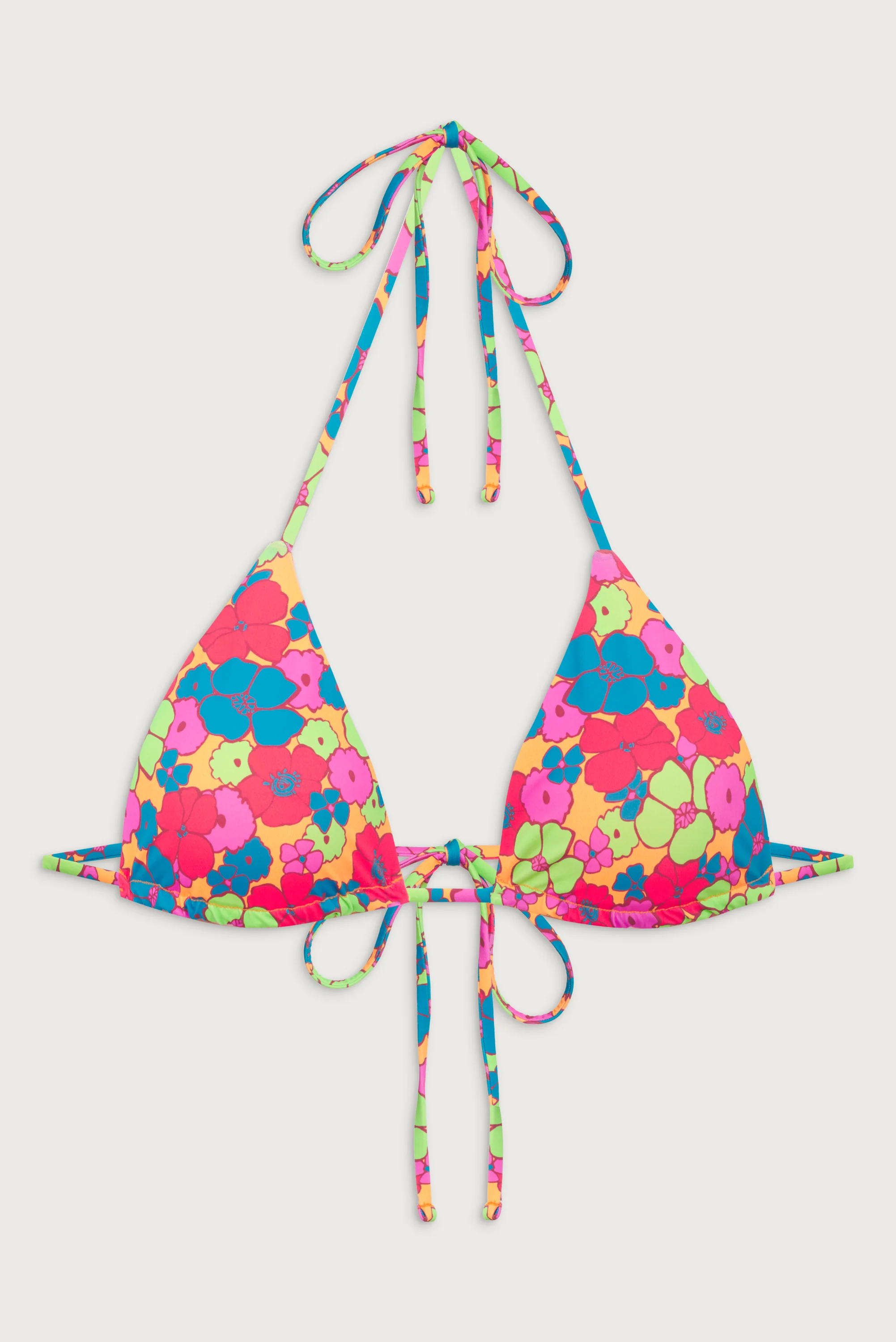 Kauai Triangle Halter Bikini Top - Groovy - Image 2