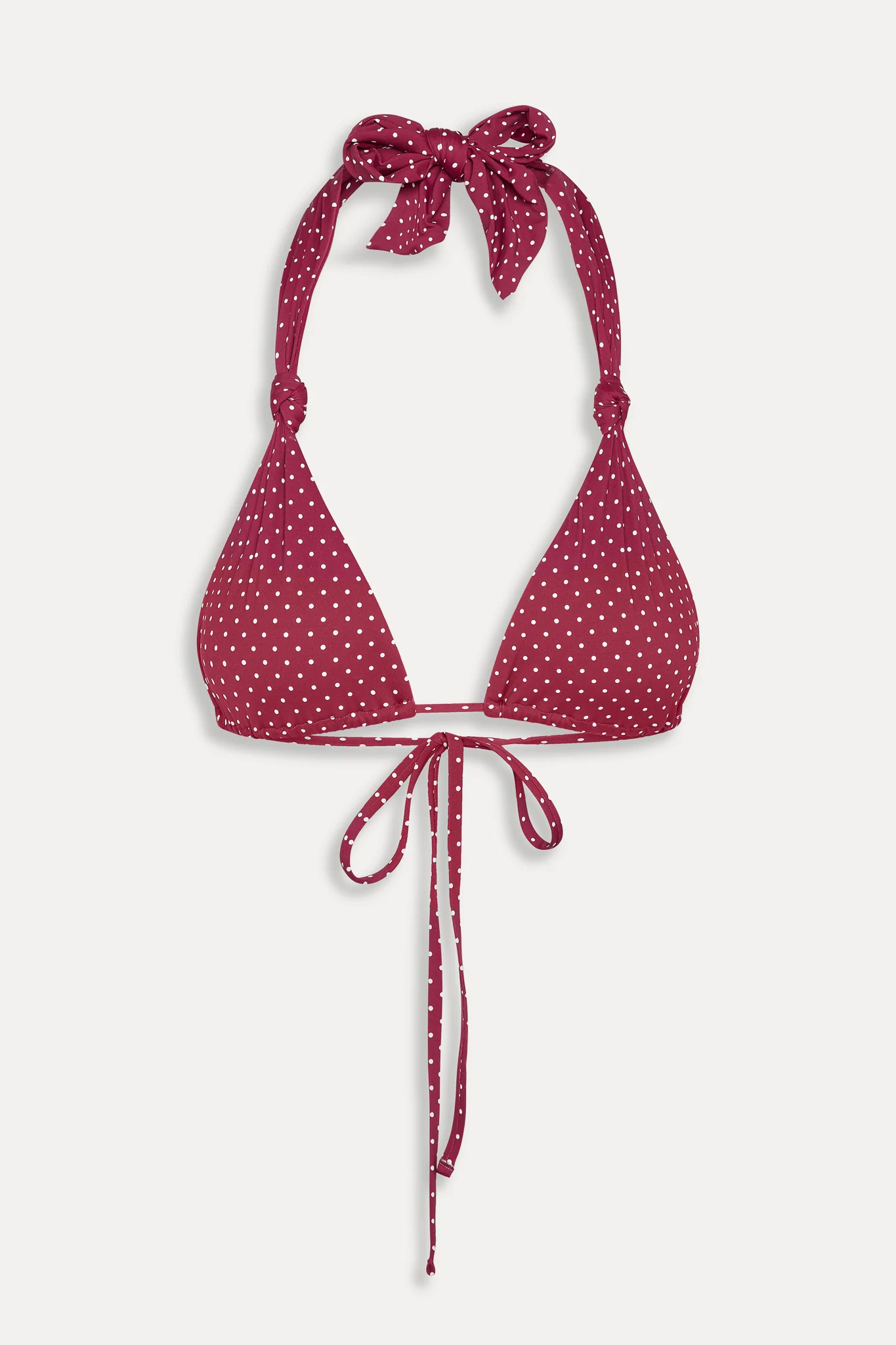 Kealy Polka Dot Bikini Top - Tuscany - Image 3
