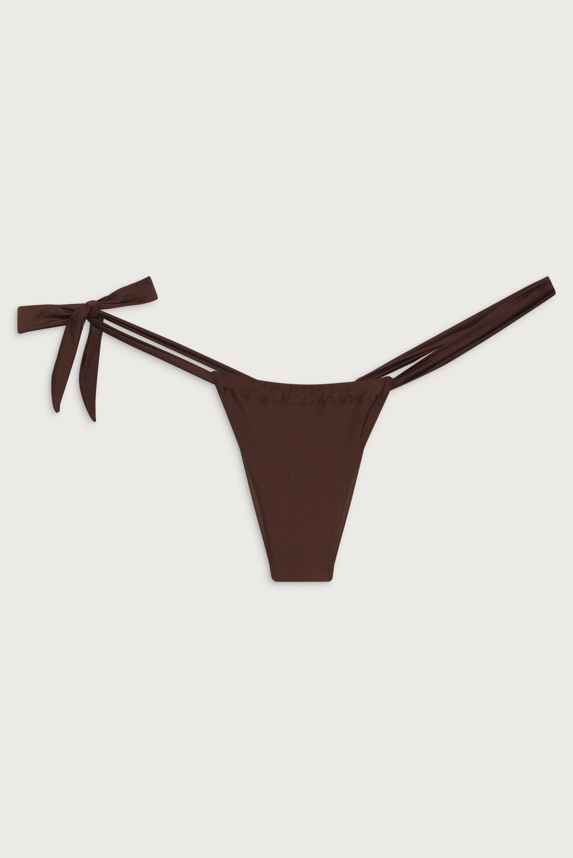 Kealy Tie Side Cheeky Bikini Bottom - Cinnamon - Image 2