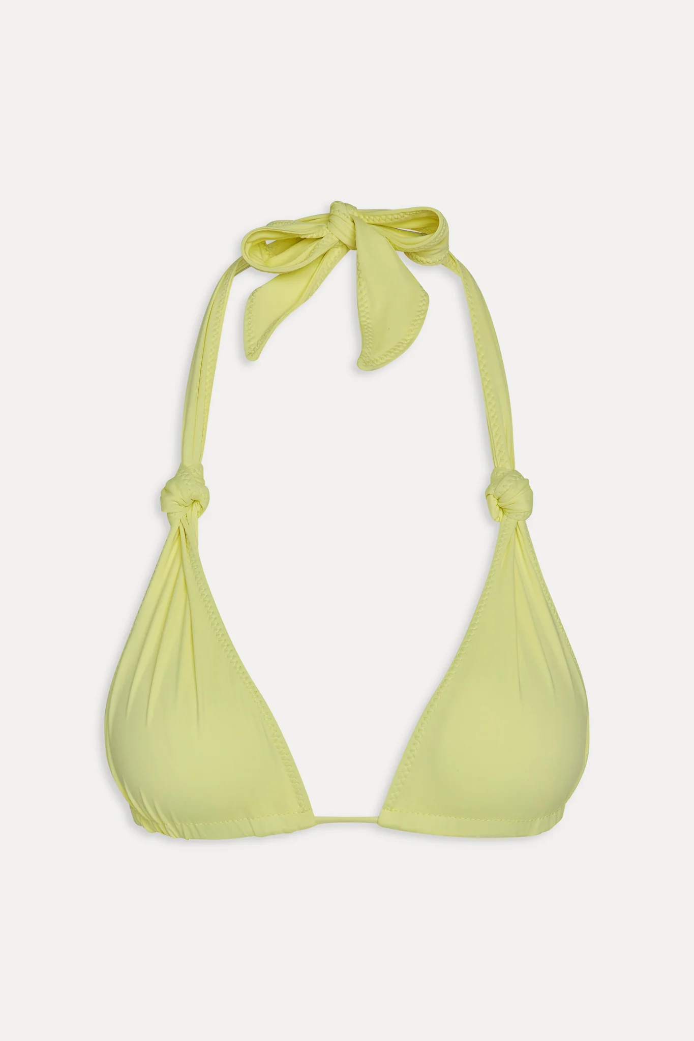 Kealy Triangle Halter Bikini Top - Yellow Mojito - Image 3