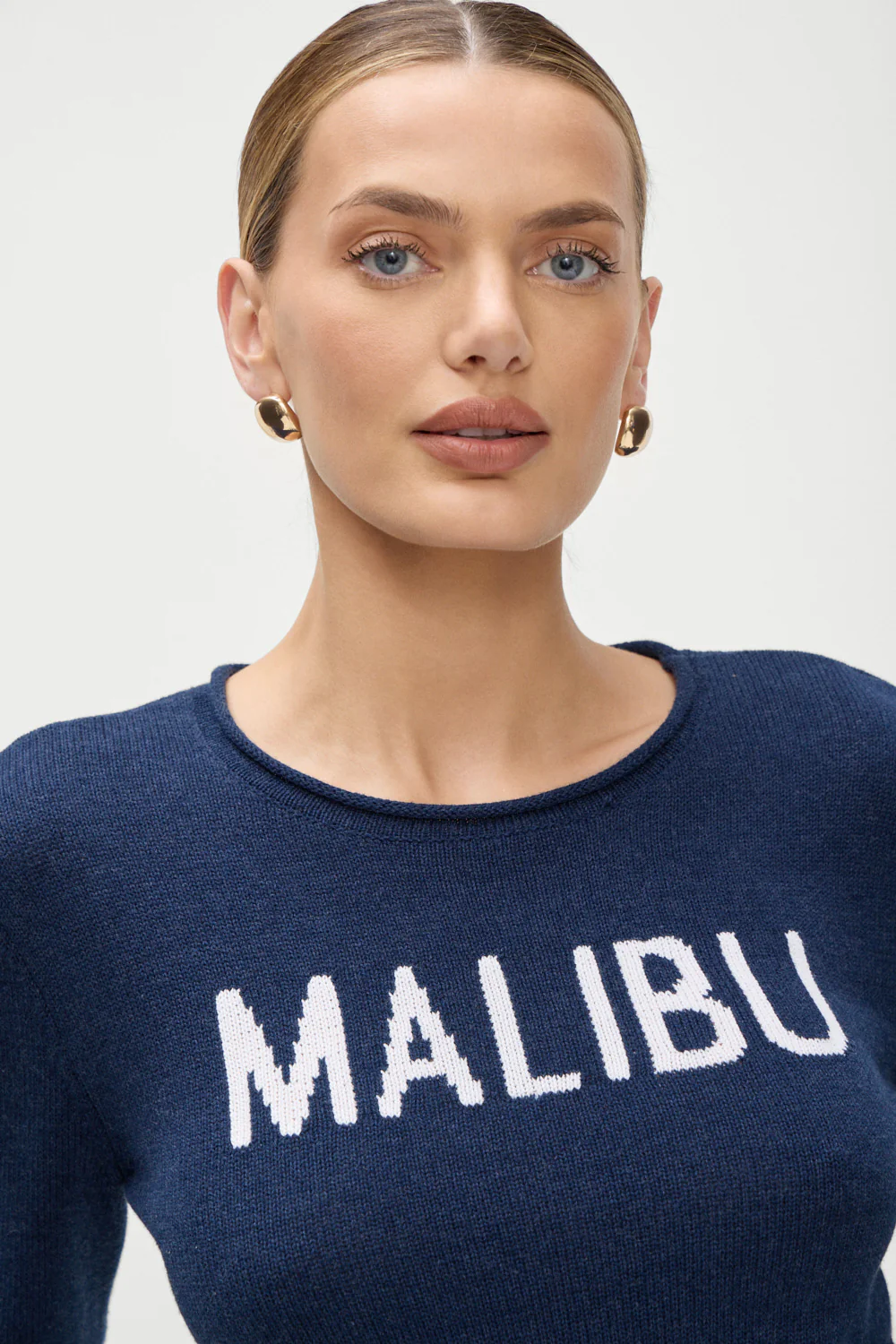 Kennedy Cotton Knit Sweater - Malibu - Image 4