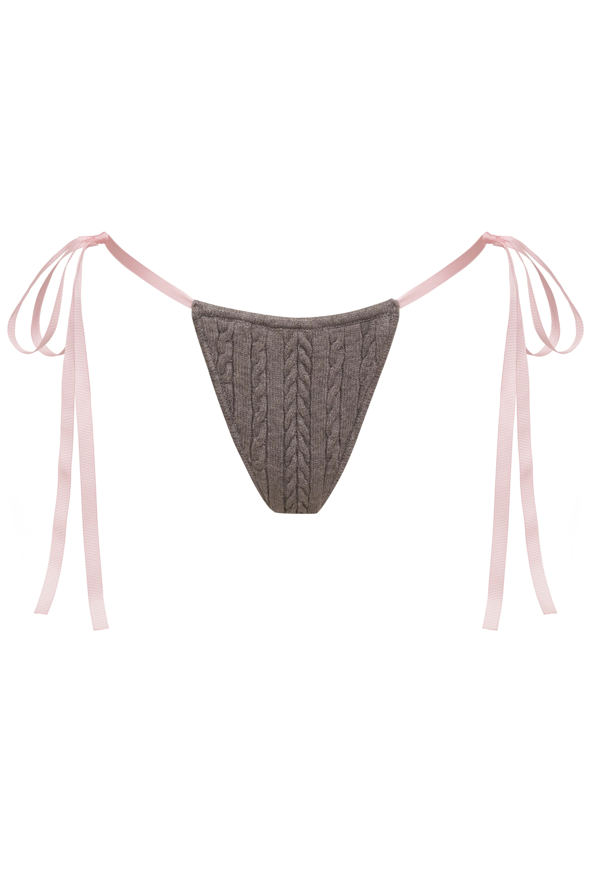 Kieran Cable Cloud Knit Brief - Dark Pearl - Image 2