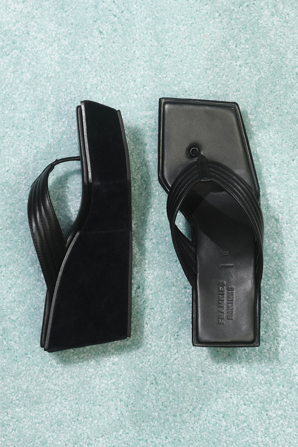 LA Girl Platform Flip Flop - Black - Image 4