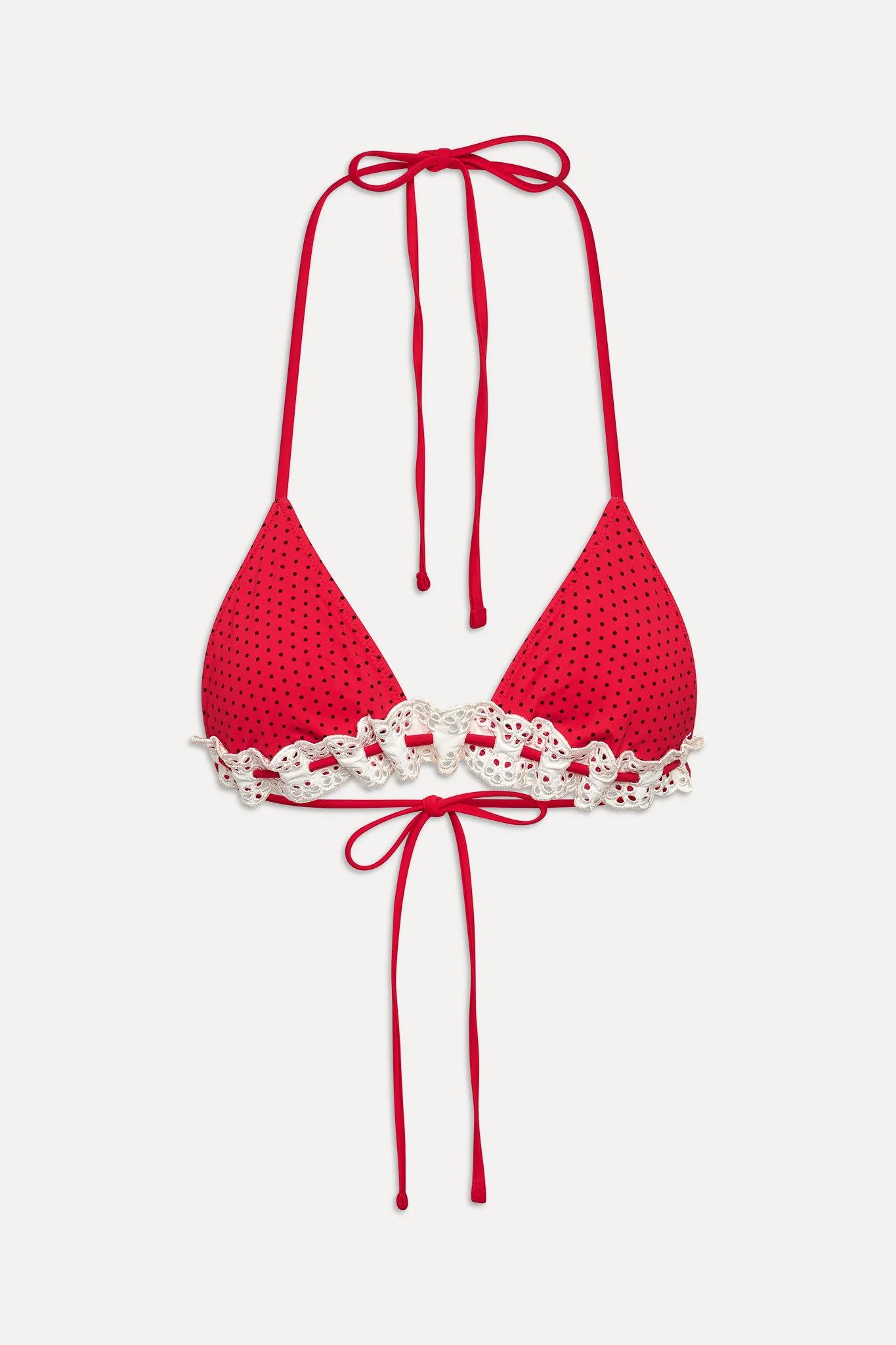 Lana Skimpy Triangle Bikini Top - Spice Dot - Image 3