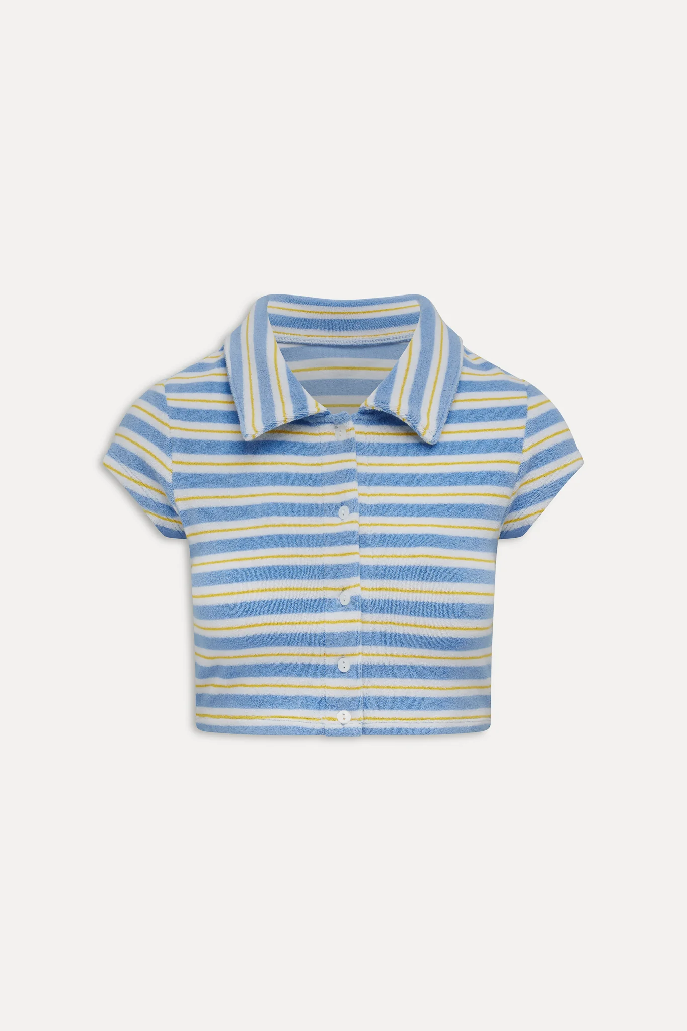Laurel Striped Terry Cloth Shirt - Ashbury Stripe - Image 3