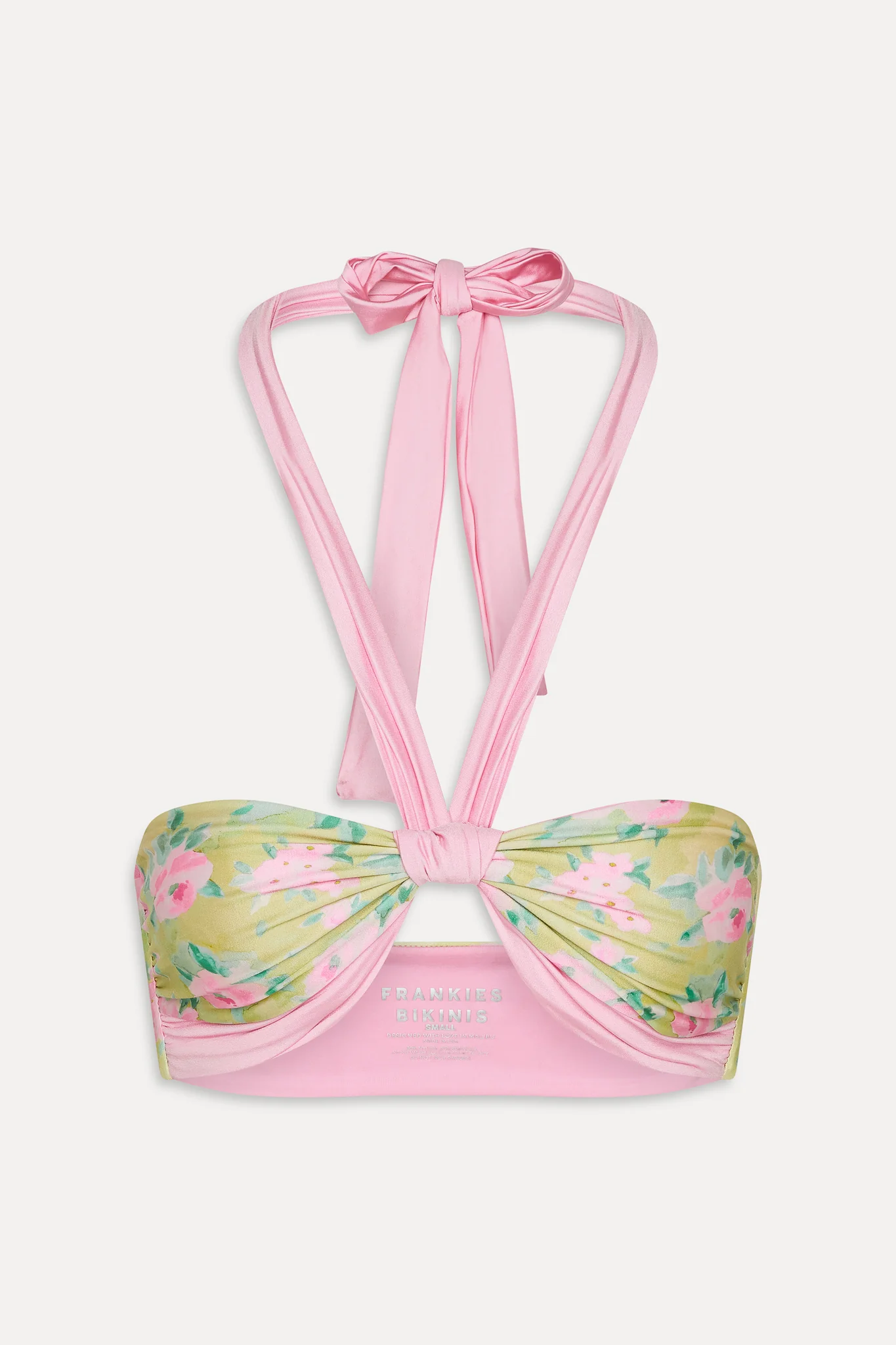Leah Bandeau Halter Bikini Top - Nymphaea - Image 3
