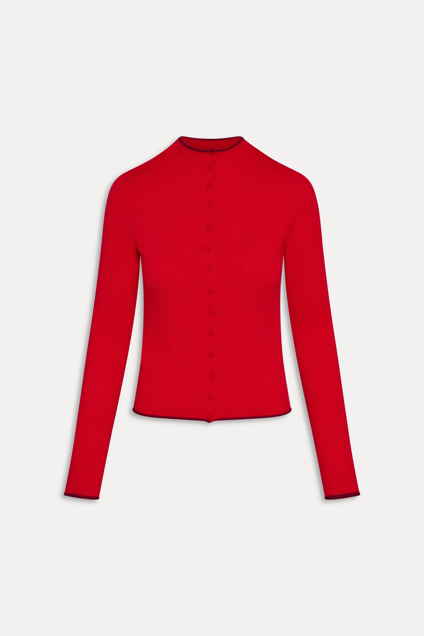 Leo Knit Button Up Cardigan - Ember - Image 3