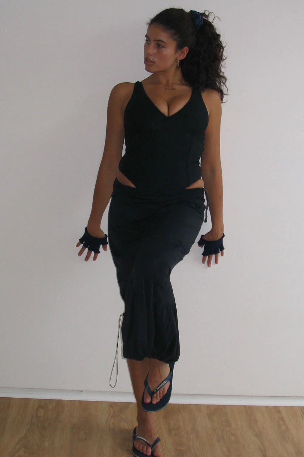 Lila Ribbed One Piece Swimsuit - Midnight - Image 3