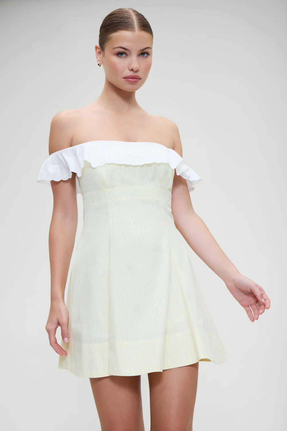 Lilah Striped Mini Dress - Daisy Stripe - Image 4