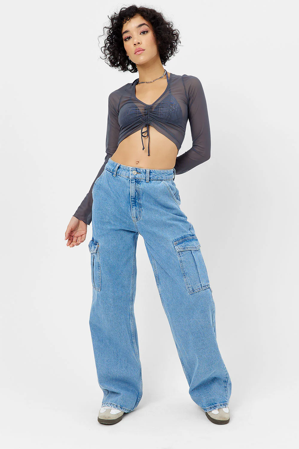 Lily Mesh Long Sleeve Shirt - Galaxy - Image 3
