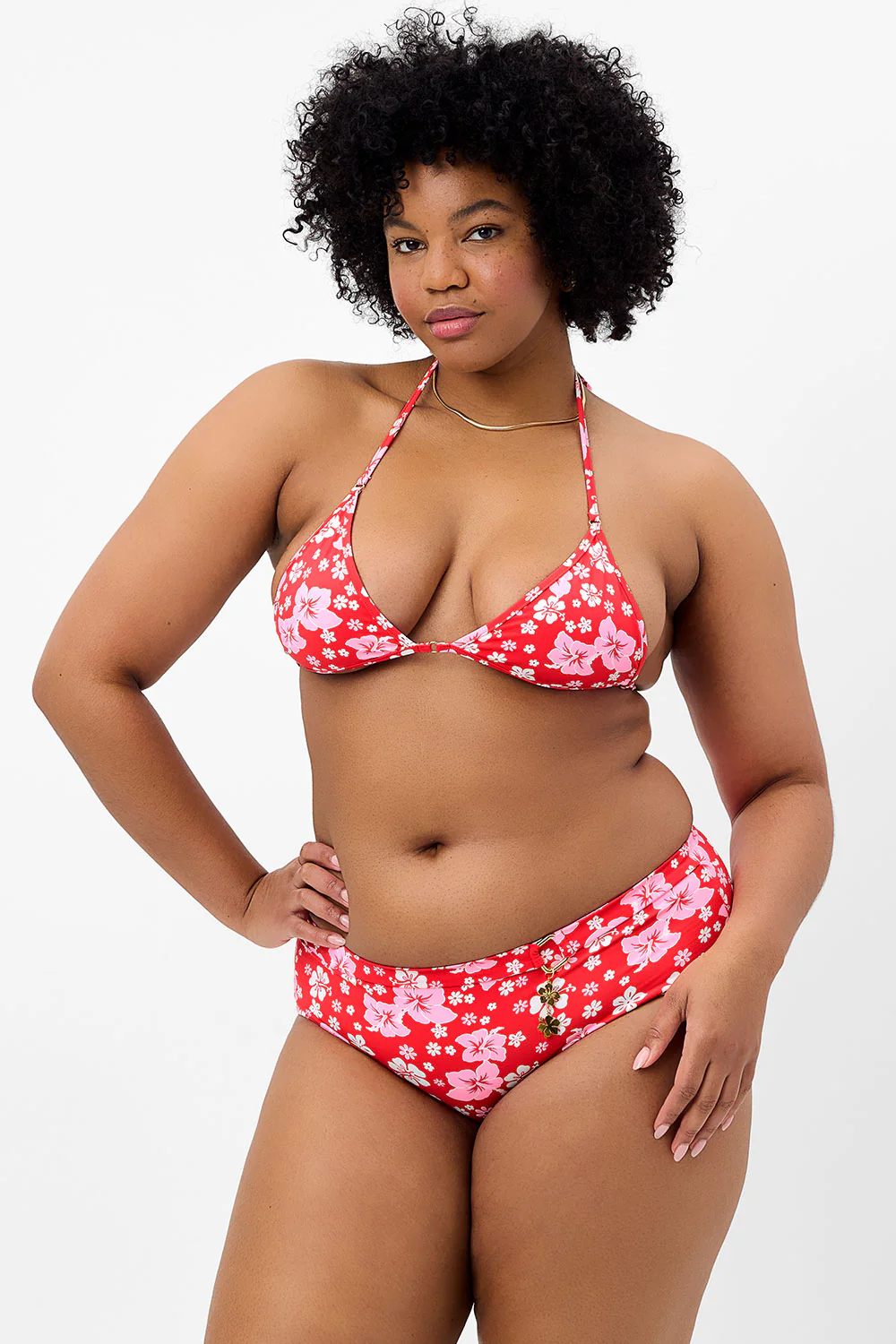 Lisa Floral Full Coverage Bikini Bottom - Coconut Girl - Image 3
