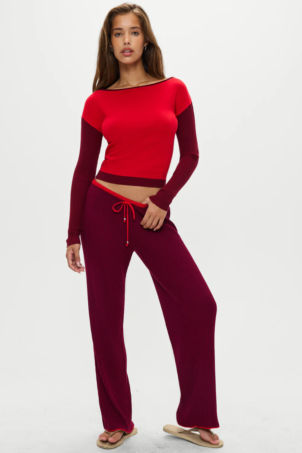 Lochlin Knit Pants - Pomegranate - Image 6