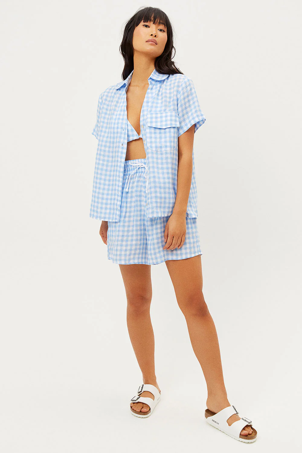 Lou Button Up Top - Bluebell - Image 3