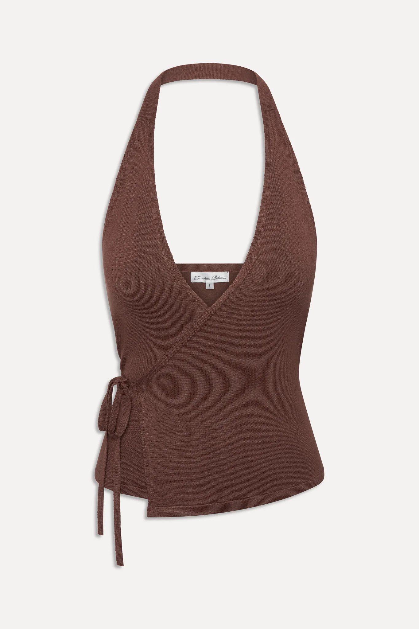 Lullaby Halter Wrap Top - Brown Sugar - Image 3