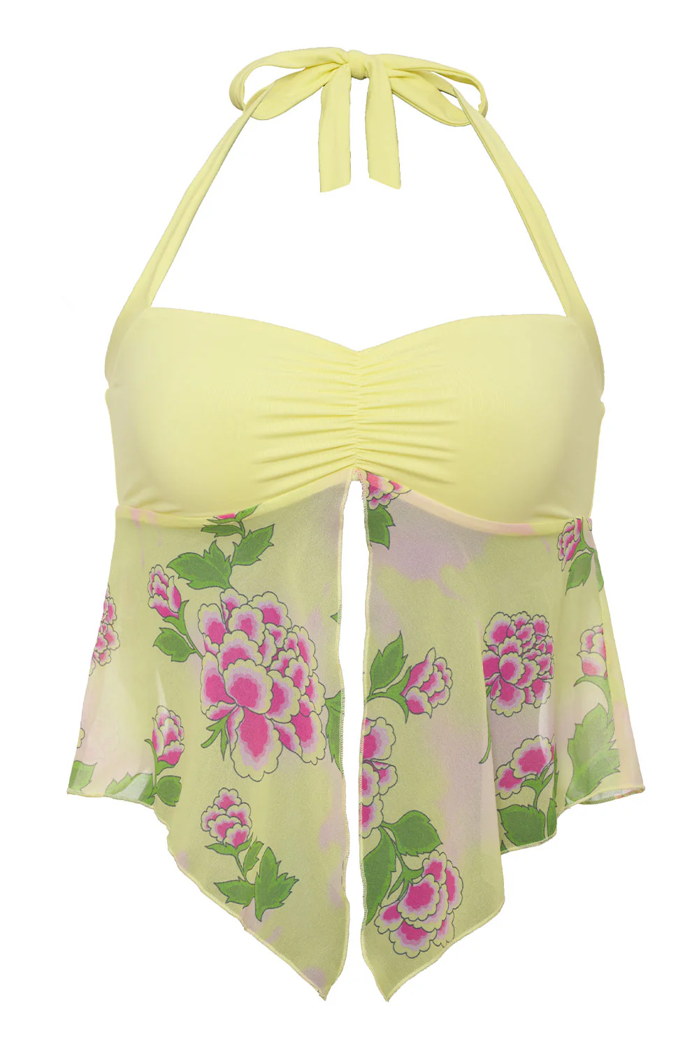 Luna Floral Halter Top - Mojito - Image 6