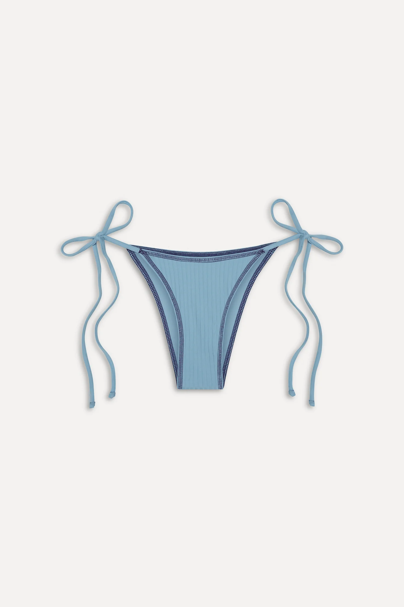 Mackenzie Cheeky String Bikini Bottom - Blue Vanilla - Image 3