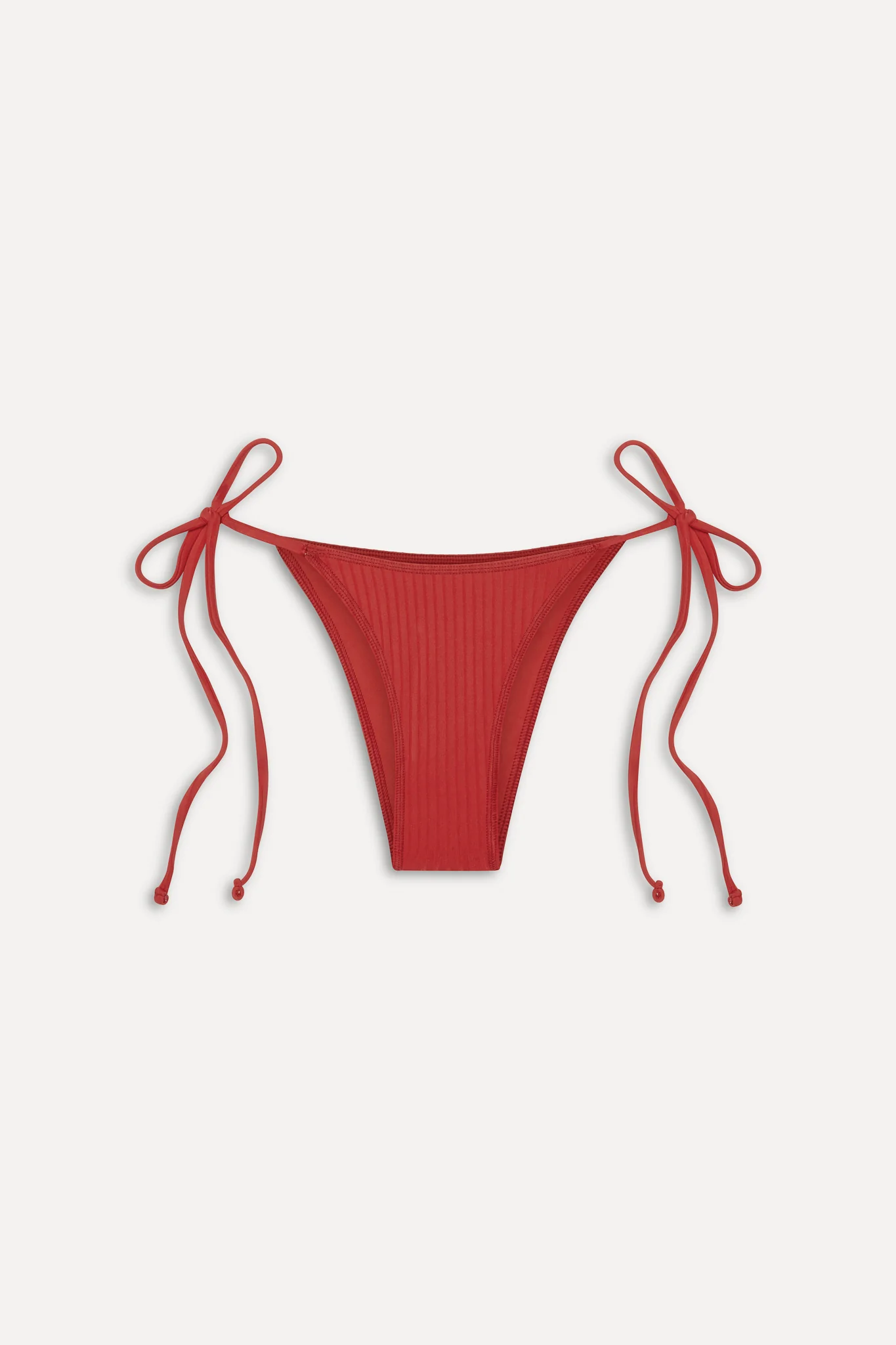 Mackenzie Cheeky String Bikini Bottom - Cherry - Image 3