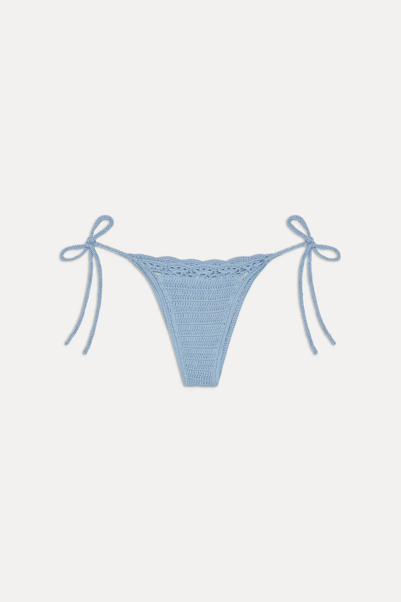 Mackenzie Crochet String Bikini Bottom - Blue Jay - Image 3