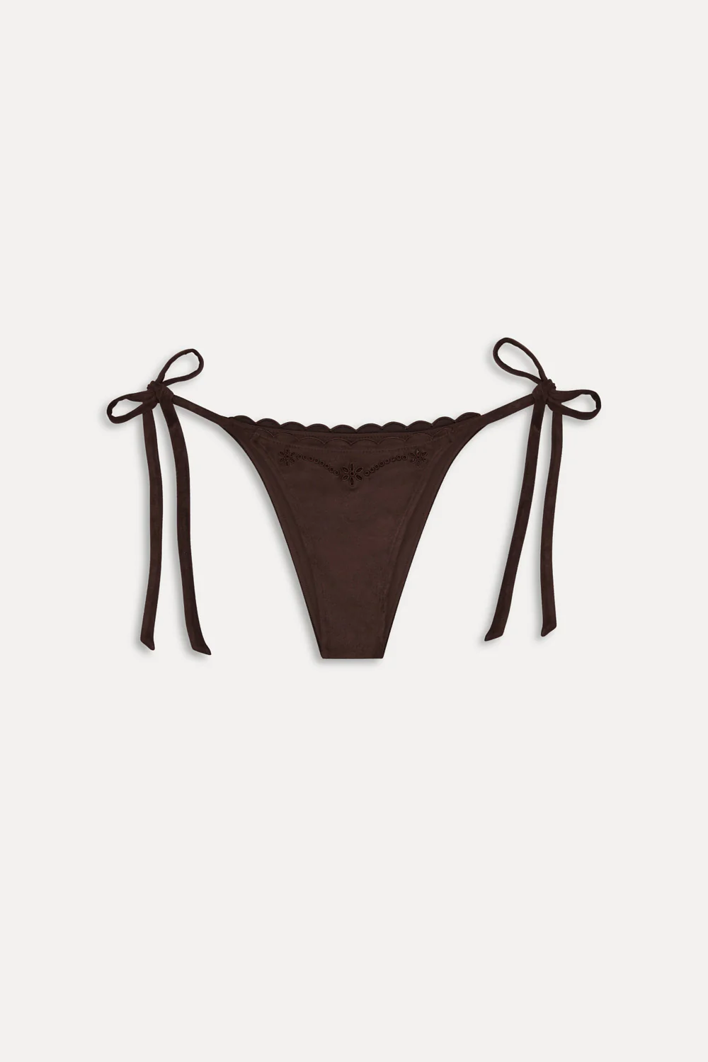 Mackenzie Suede String Bikini Bottom - Desert Suede - Image 3