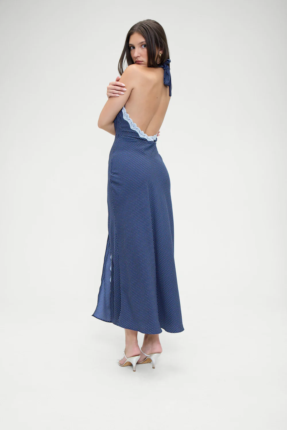 Madeleine Polka Dot Maxi Dress - Dotty - Image 2